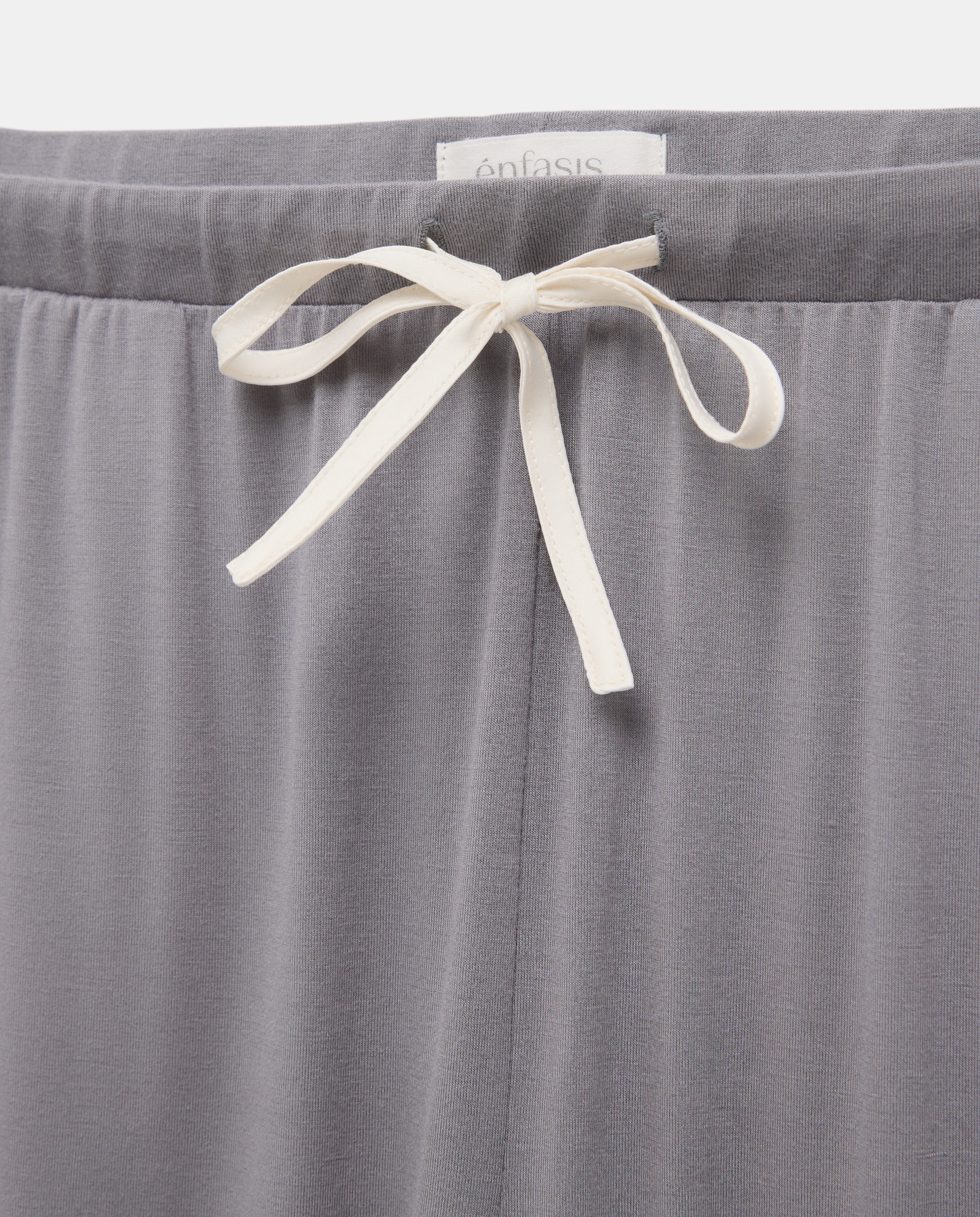 Pijama Camiseiro Liso 820 Cinzento Médio-4