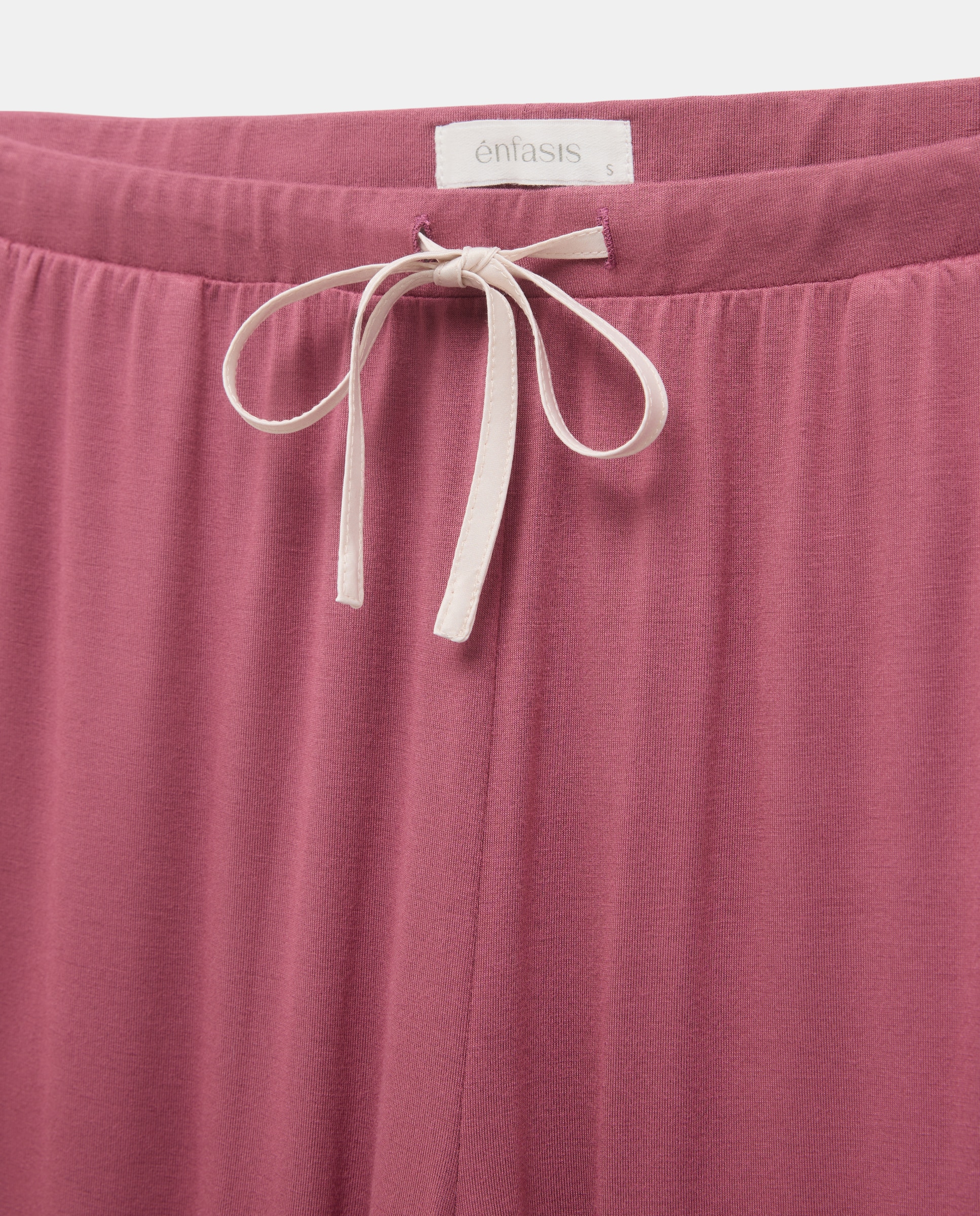 Pijama Camiseiro Liso Ameixa-4