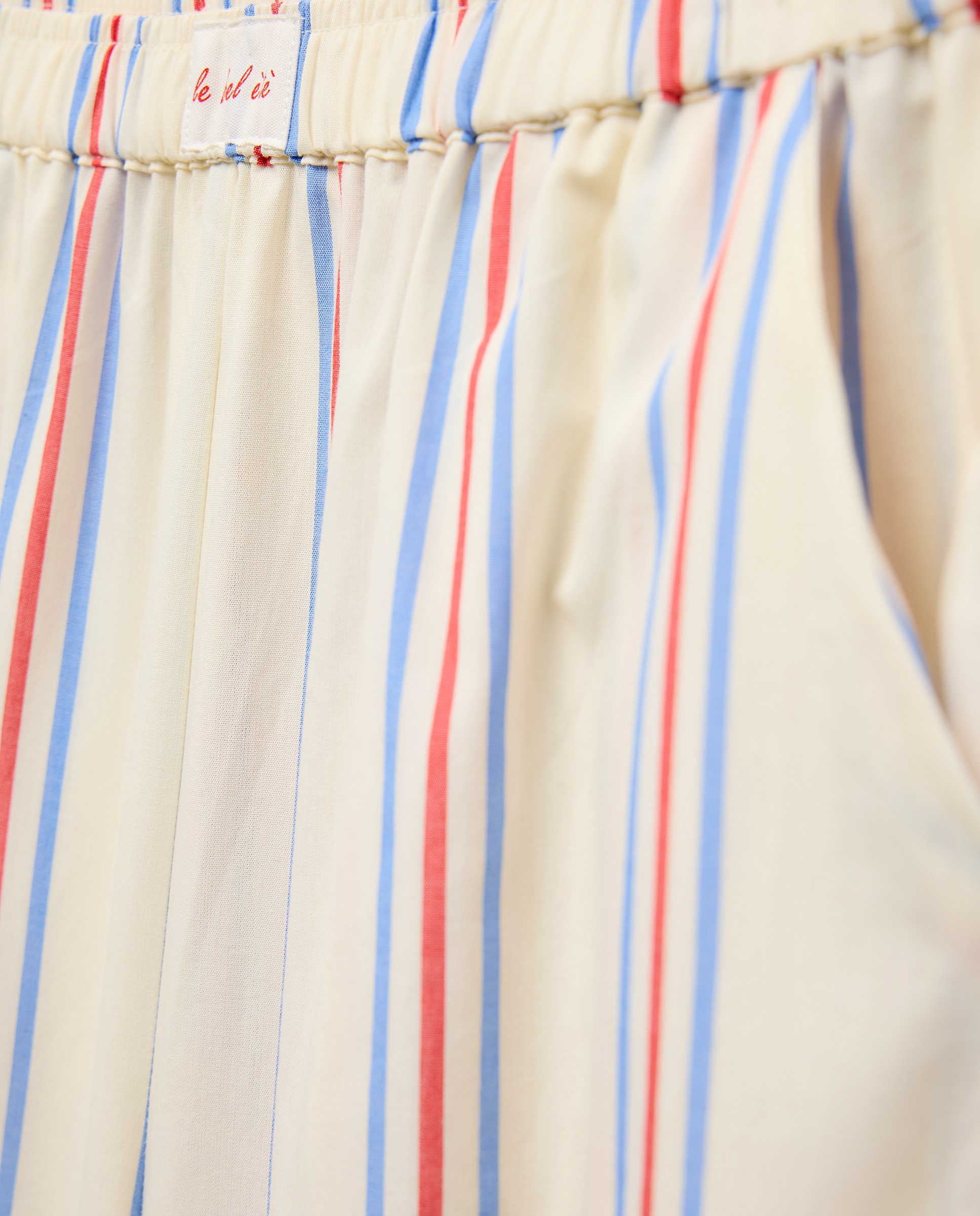 Pijama Camiseiro às Riscas Branco-6