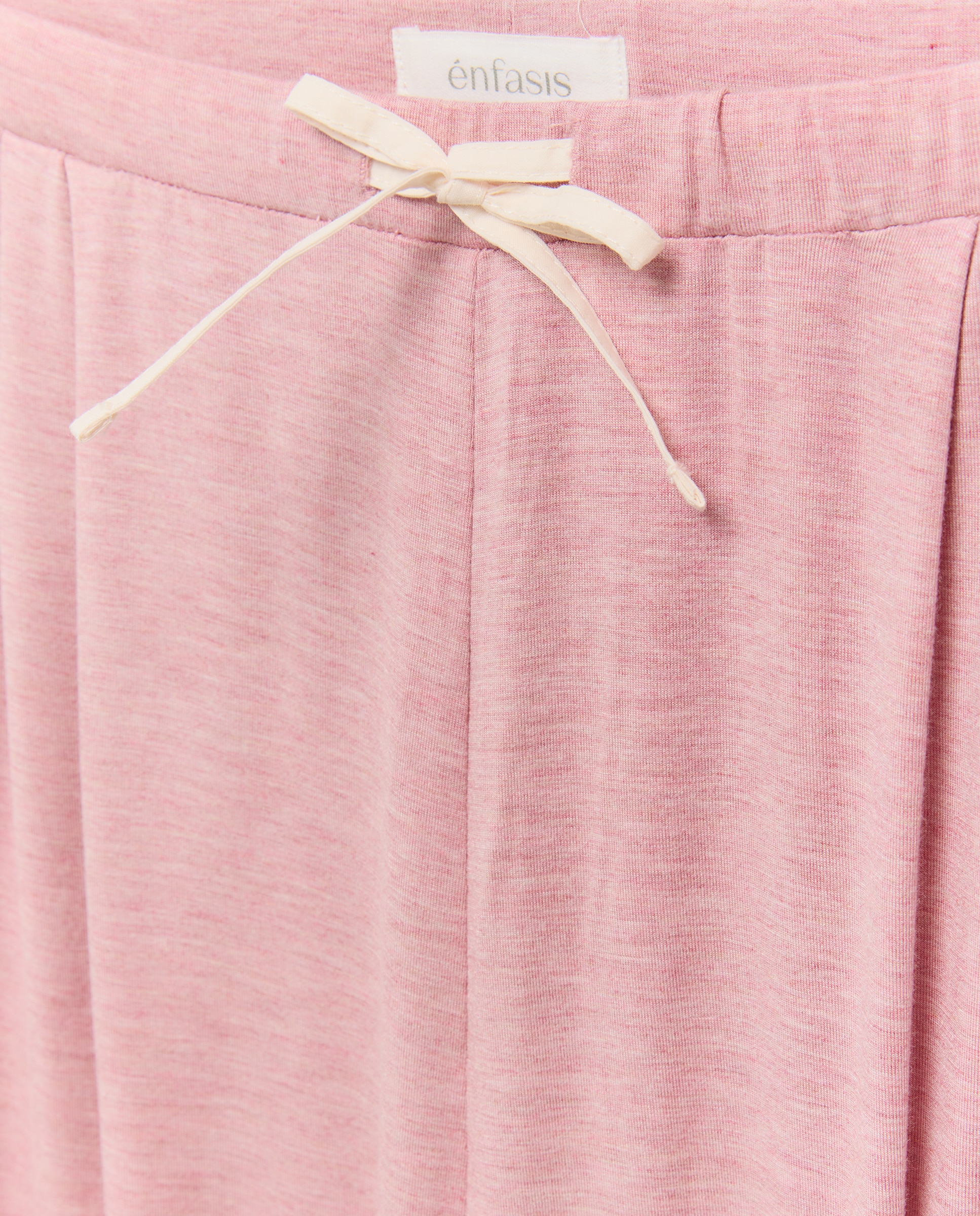 Pijama com Detalhe na Gola 200 Rosa-5