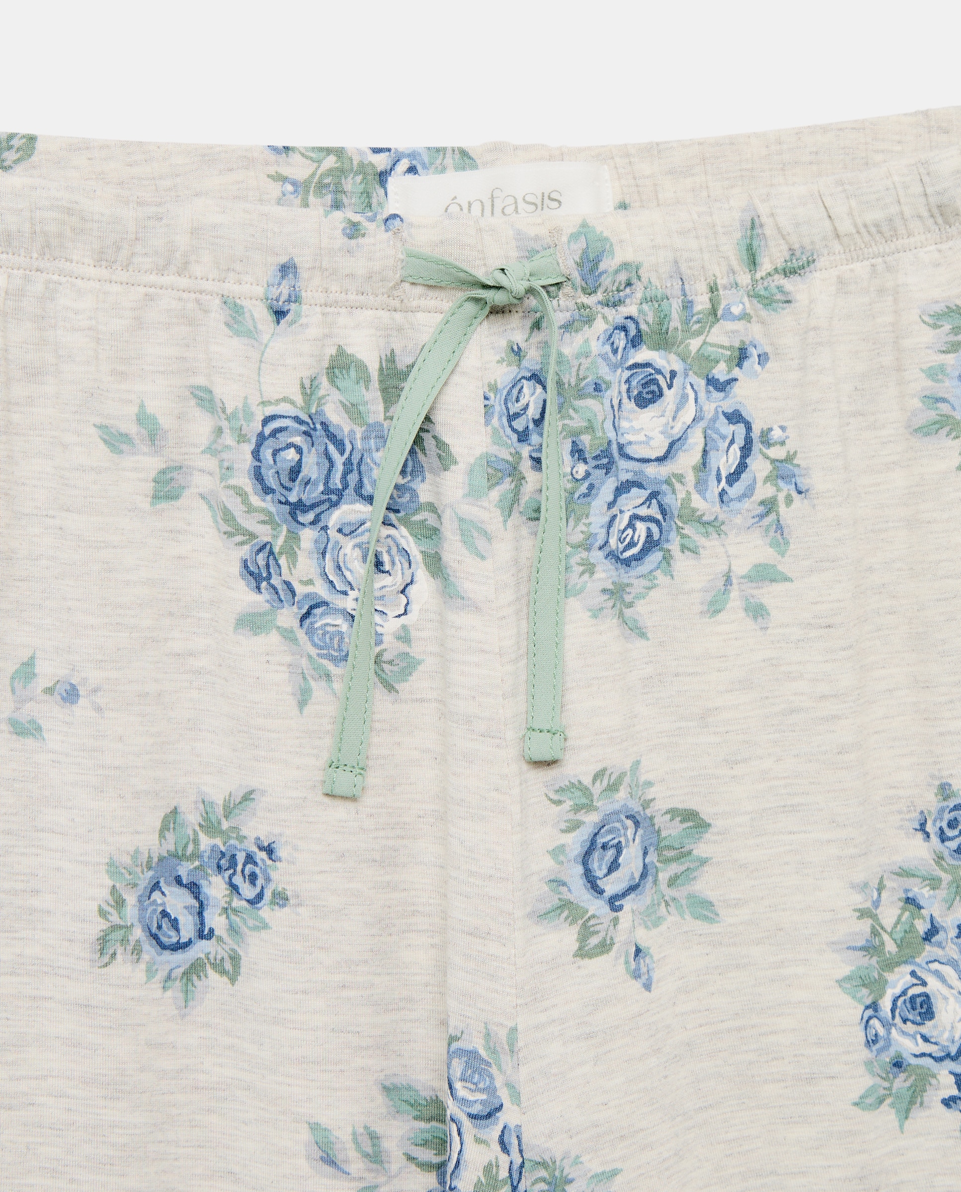 Pijama de mujer floral de tirantes - Énfasis - Verde Verde-5