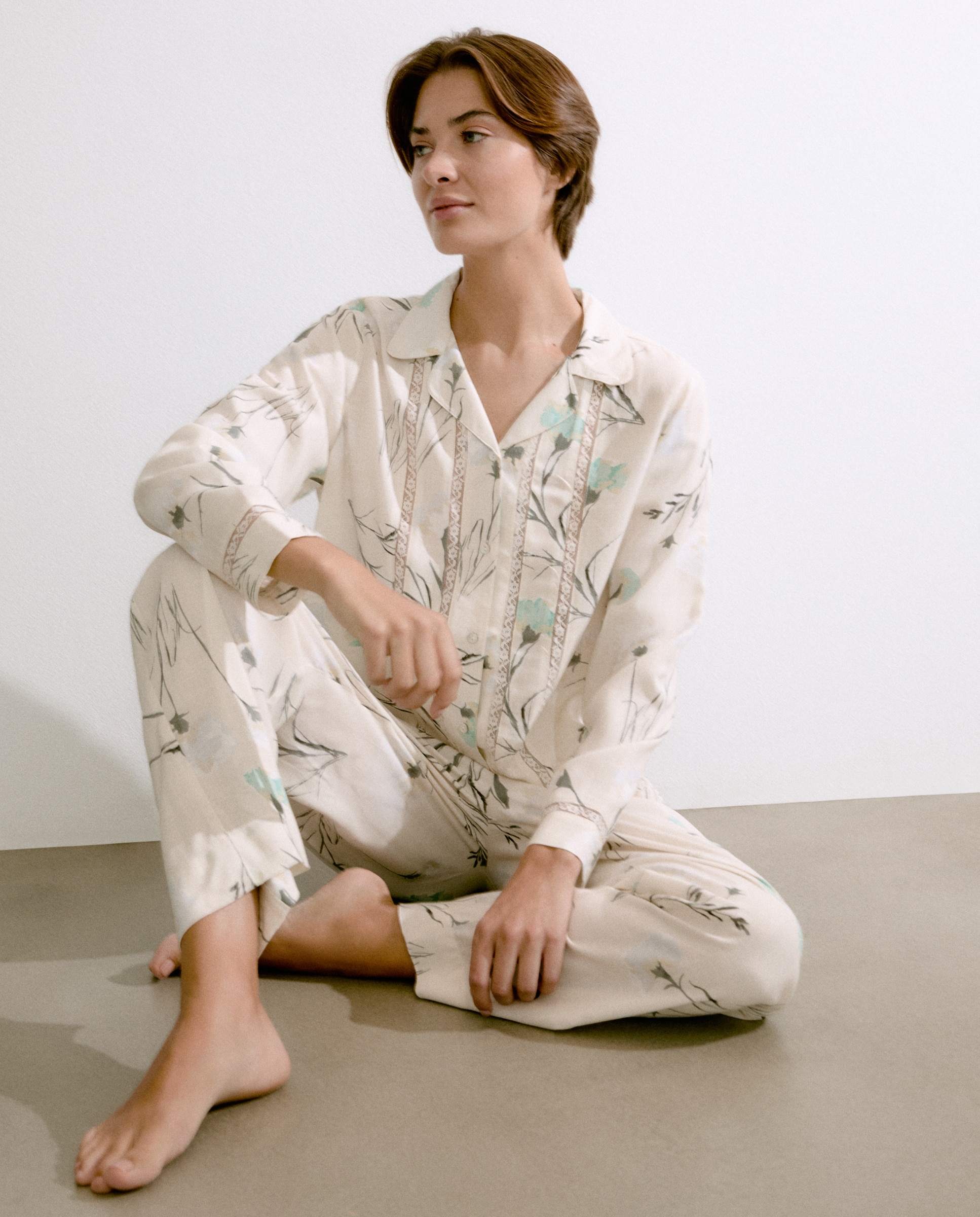 Pijama Camiseiro Amarelo-2