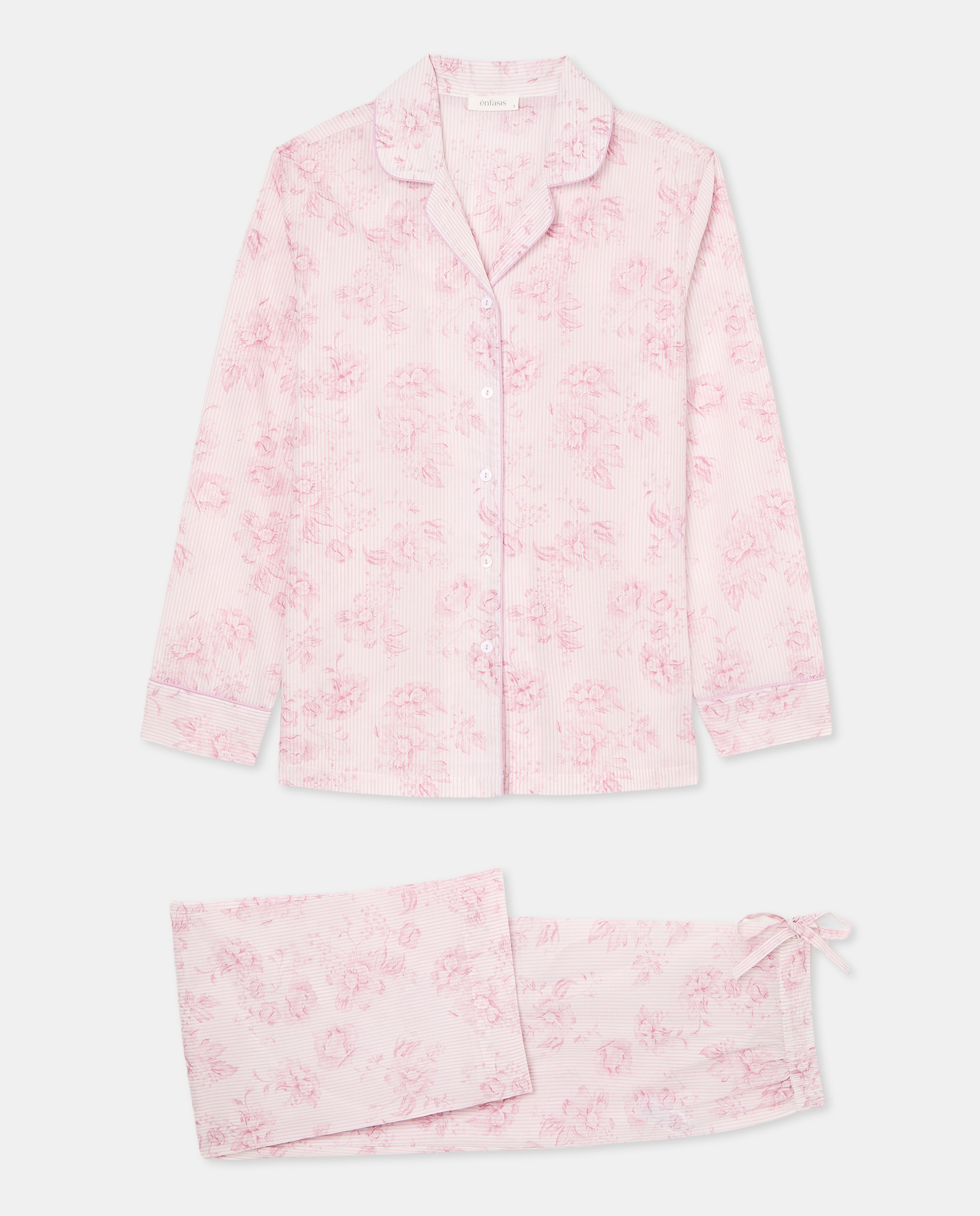 Pijama Camiseiro Rosa-3