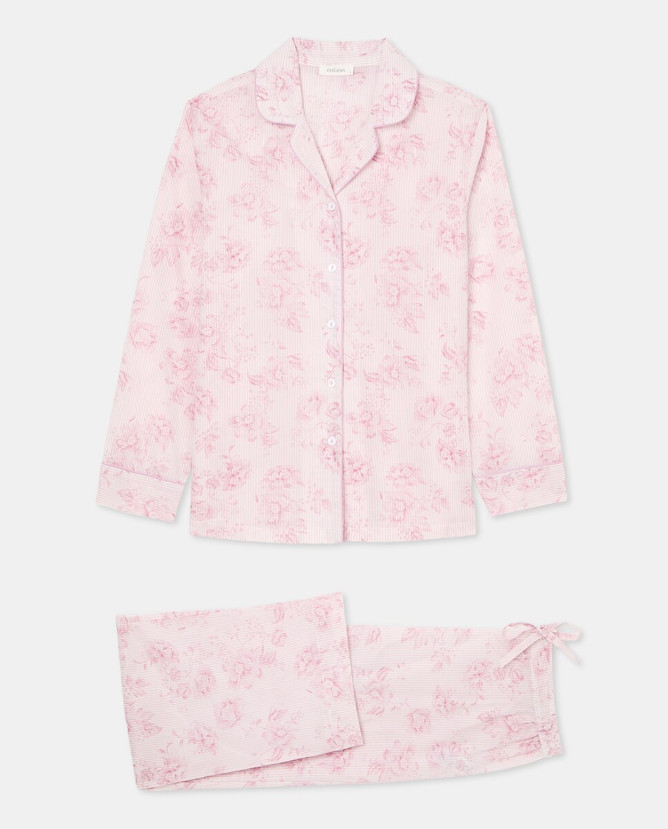 Pijama Camiseiro Rosa-3