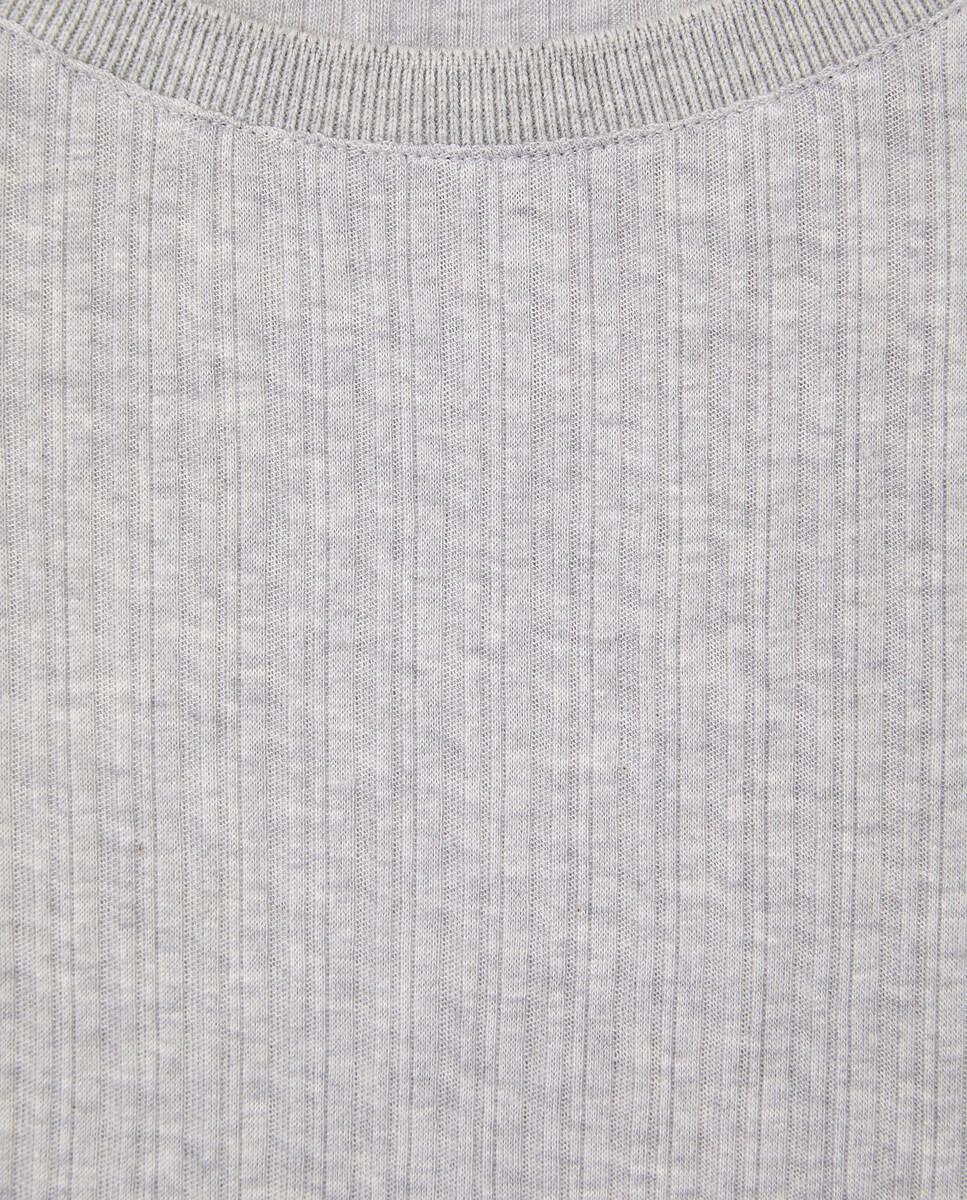 Pijama de Manga Curta com Calças Estampadas Branco-5