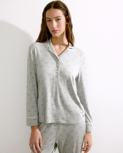 Imagen 0 de Pijama de mujer con cuello polo
