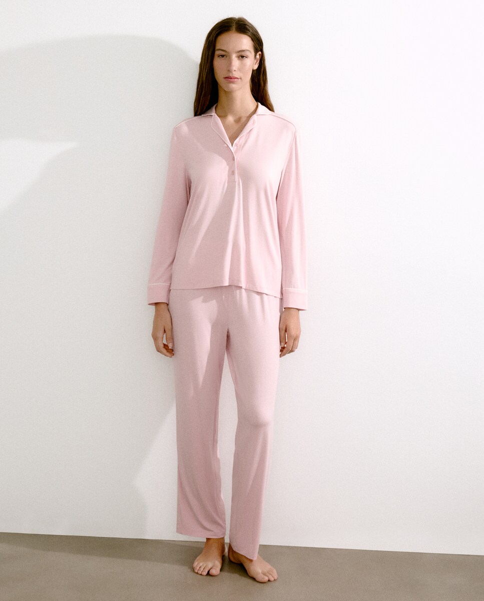 Pijama camisero detalle mangas de mujer · Énfasis · El Corte Inglés