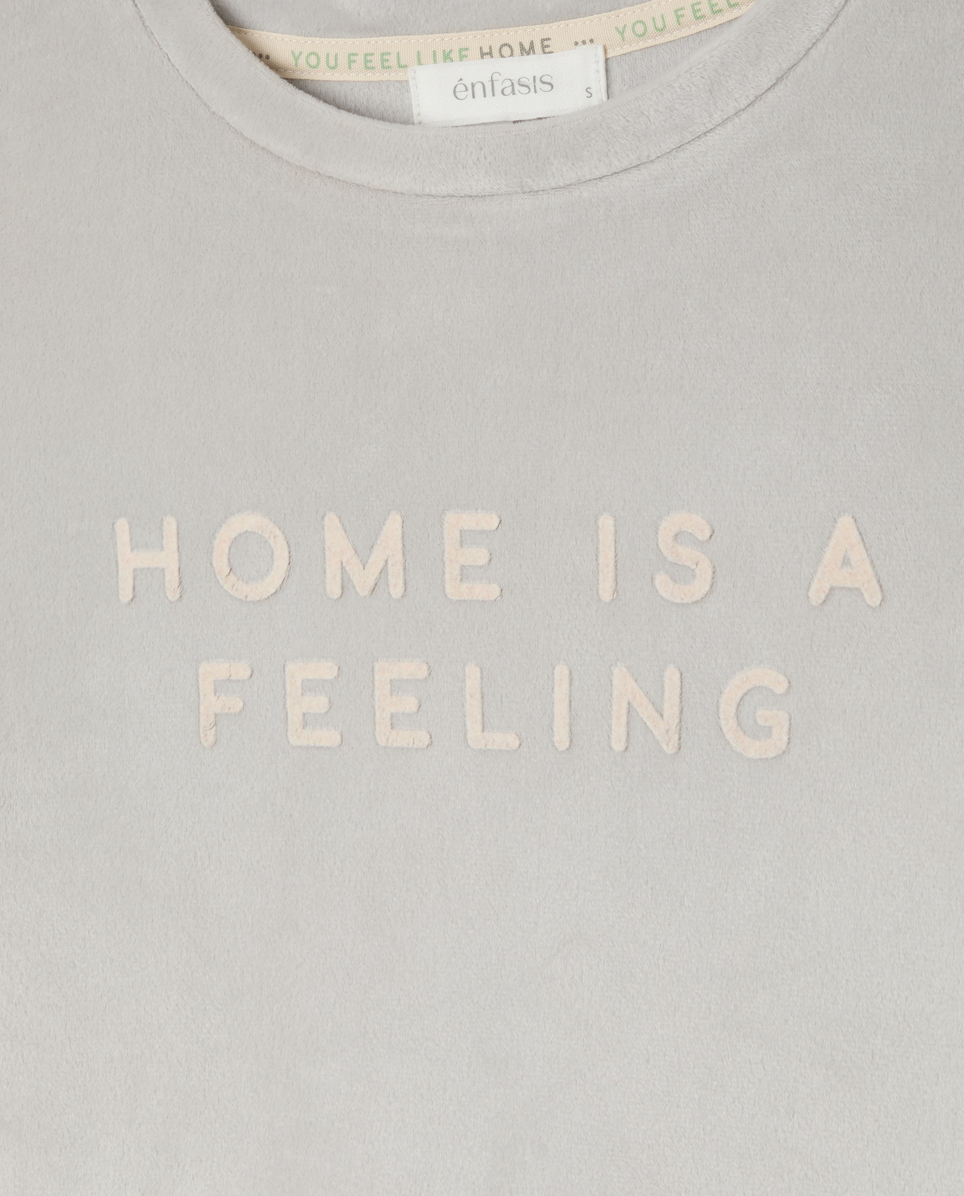 Pijama completo estampado Cinzento-claro-5