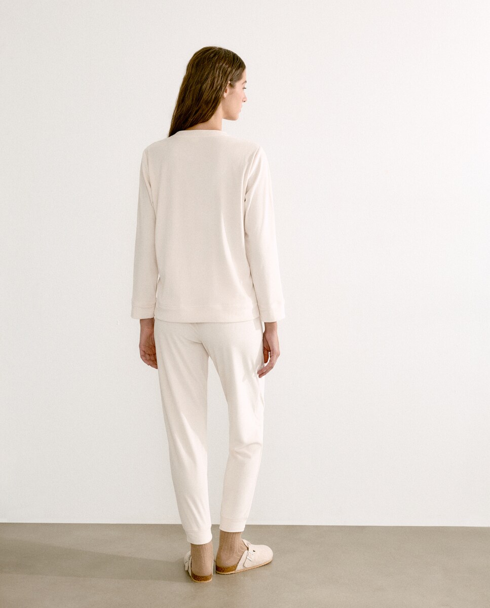 Pijama completo estampado 120 Cru-2