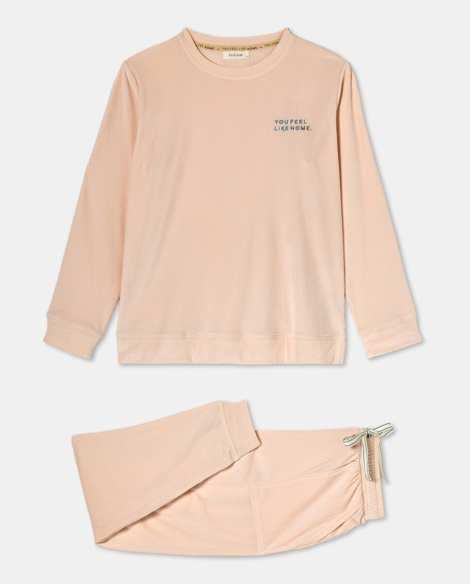 Pijama completo estampado 120 Cru-3