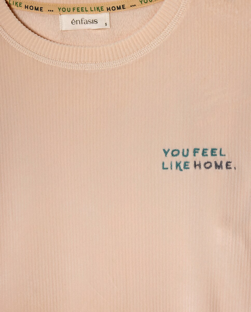 Pijama completo estampado 120 Cru-4