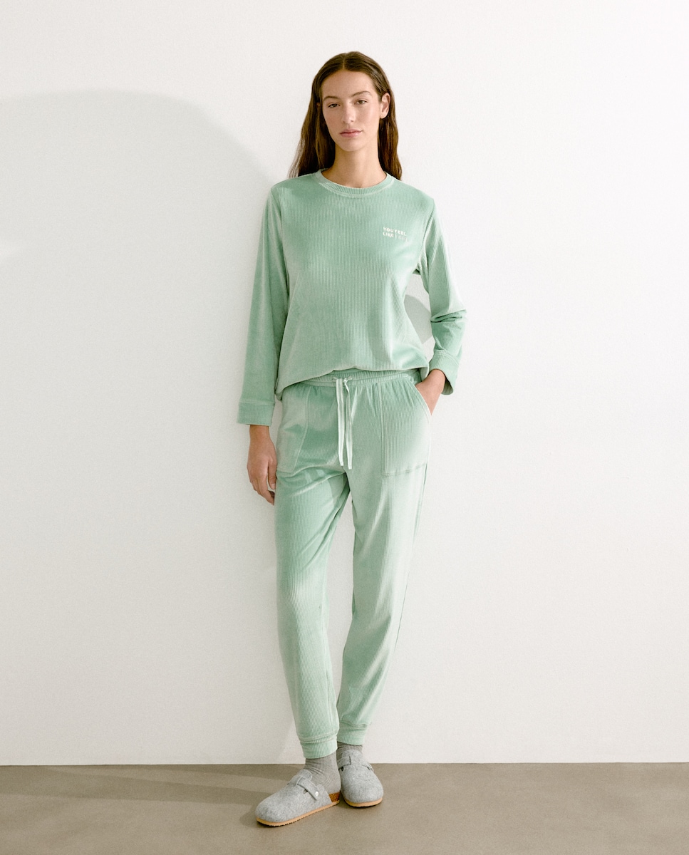 Pijama Liso Sabão-1