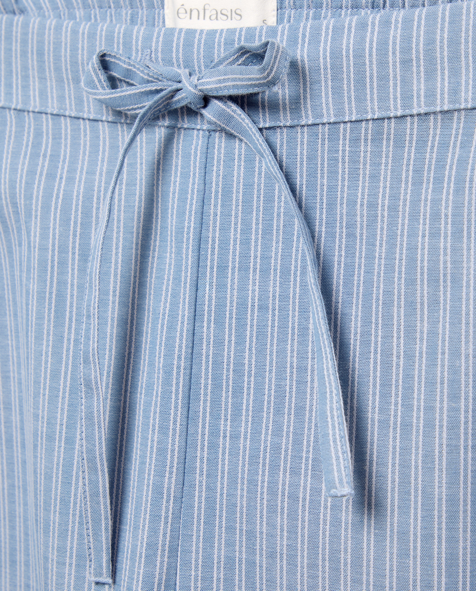 Pijama Tipo Camiseiro Estampado Azul-5