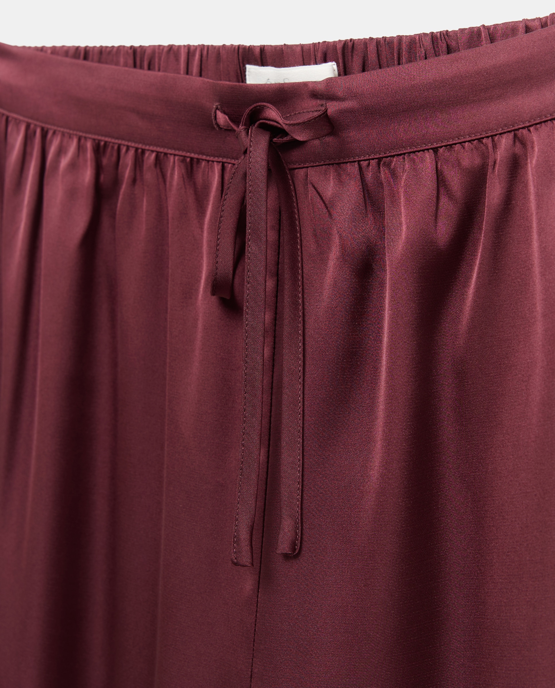 Pijama Liso Tipo Camiseiro Bordeaux-5