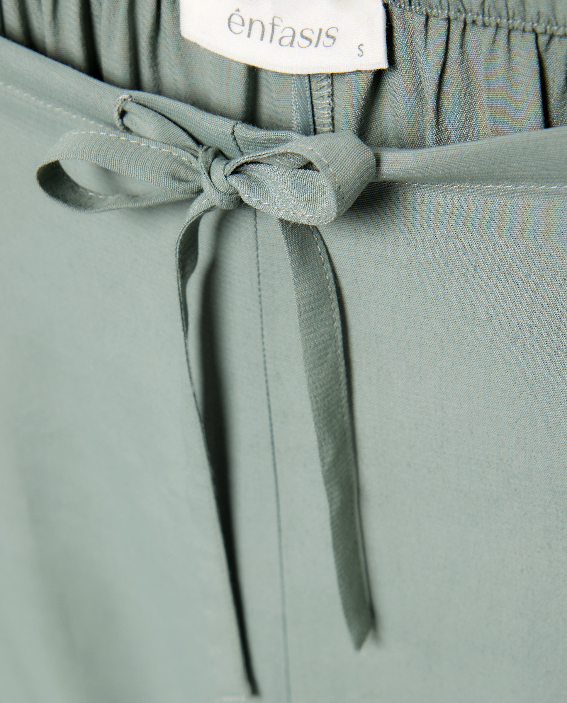 Pijama liso de tirantes de mujer - Énfasis - Verde Verde-4