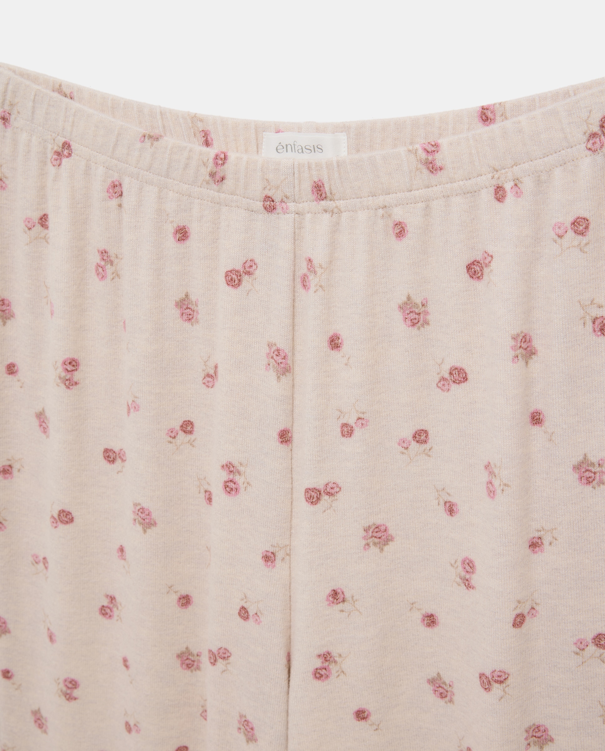 Pijama com Estampado e Laço Rosa-5