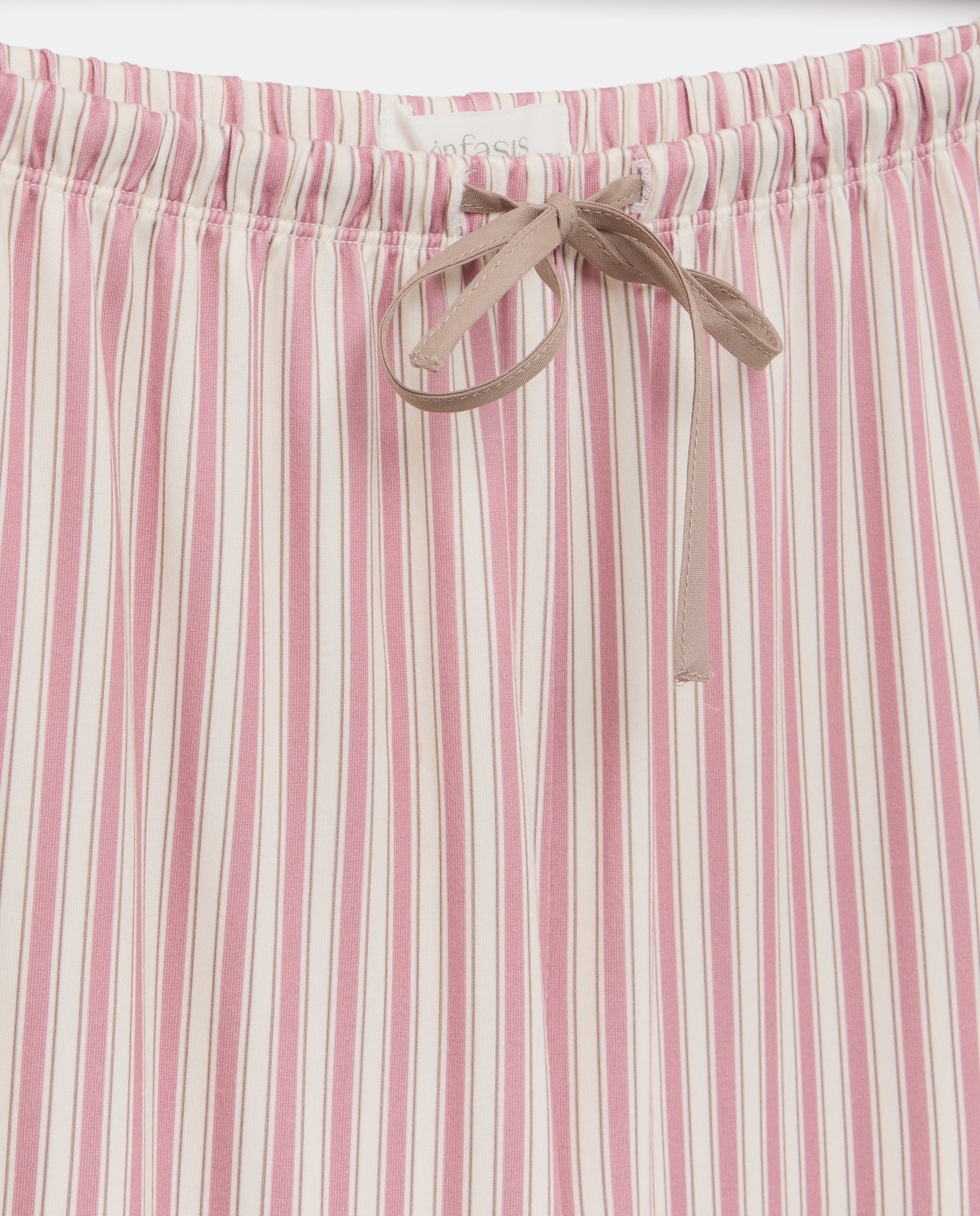 Pijama com botões Castanho-4
