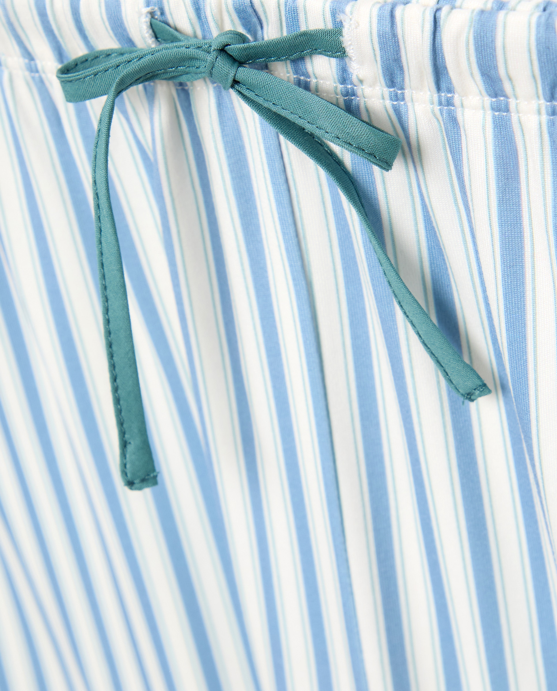 Pijama com botões Azul-4