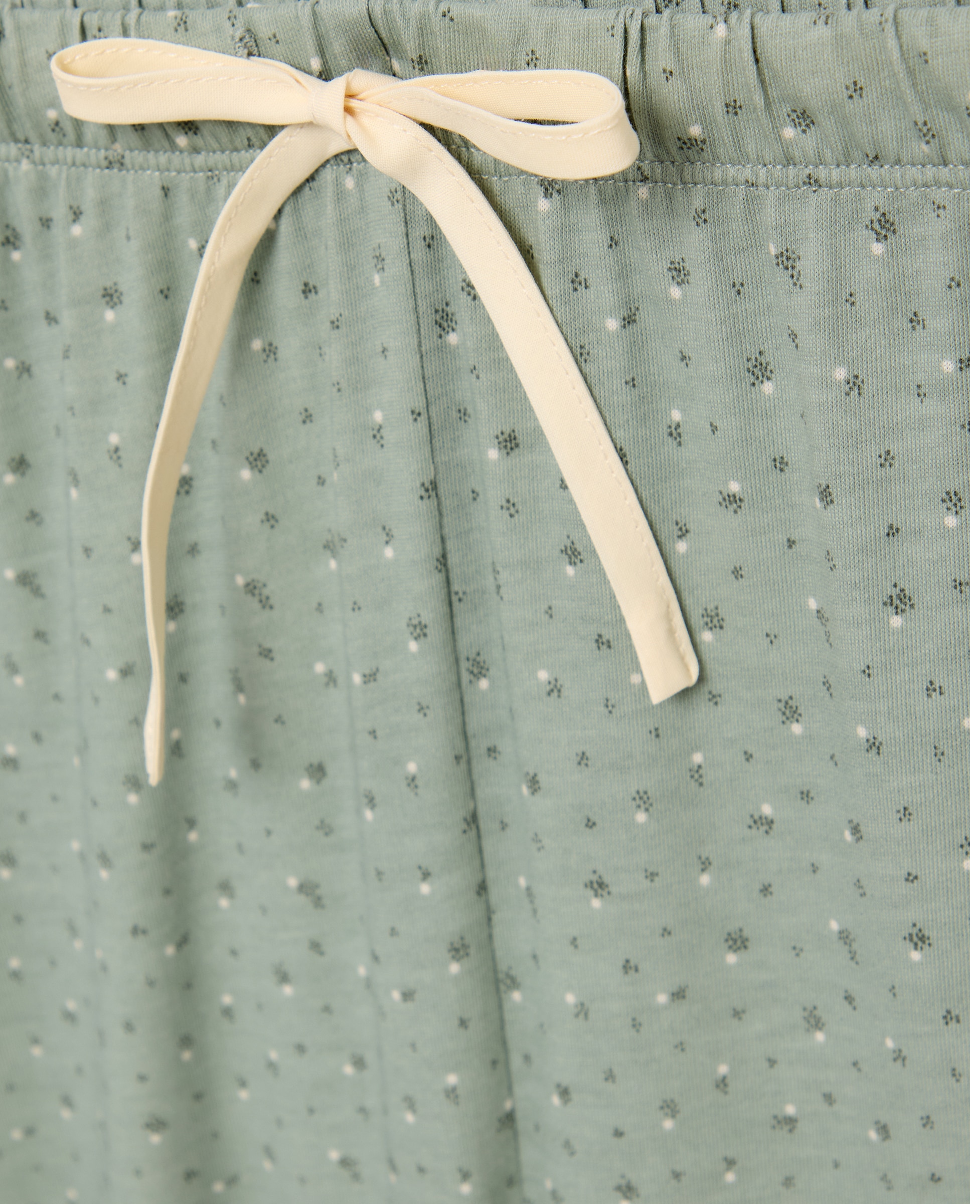 Pijama com Botões e Estampado Verde-5