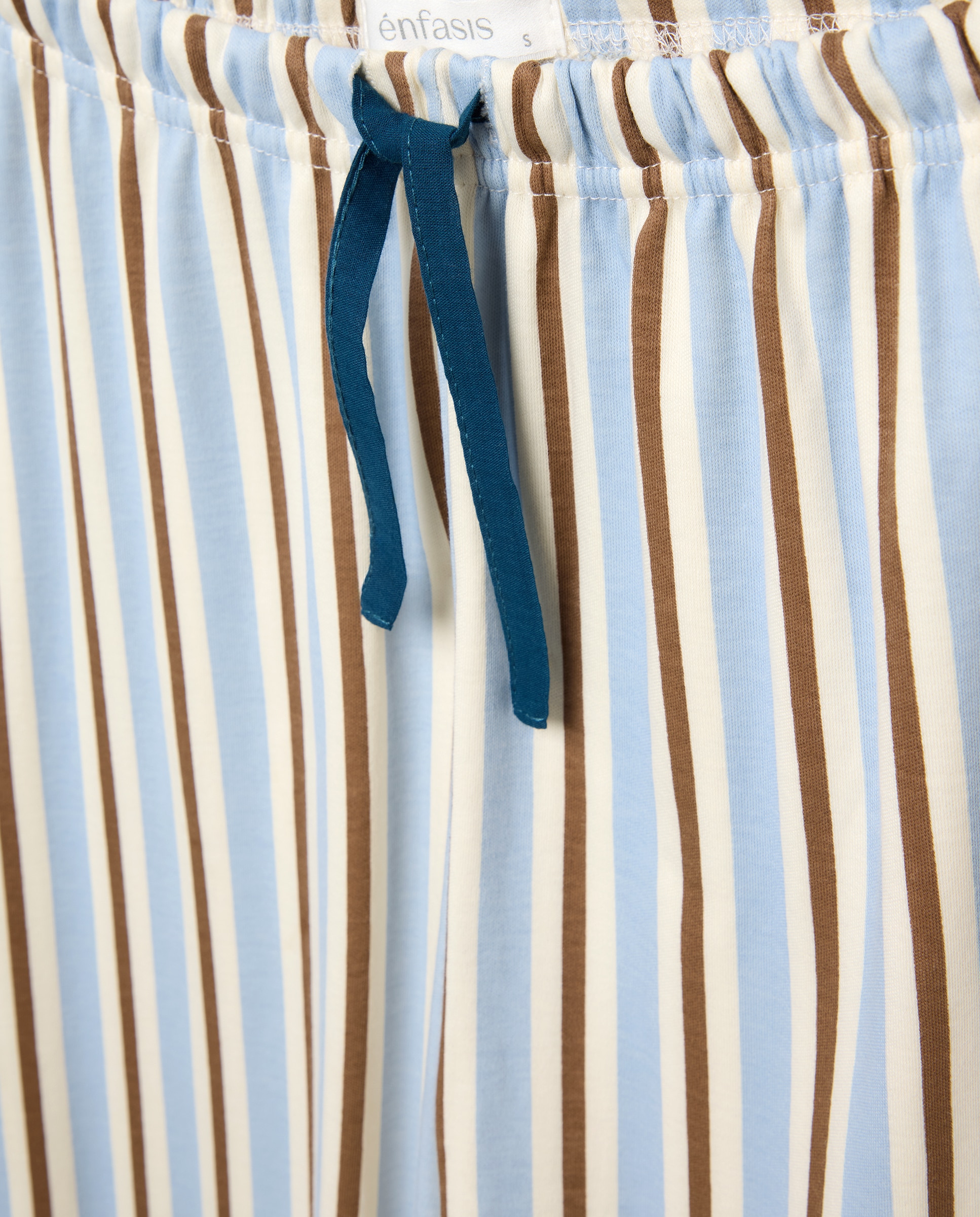 Pijama com Estampado Posicionado Azul-2