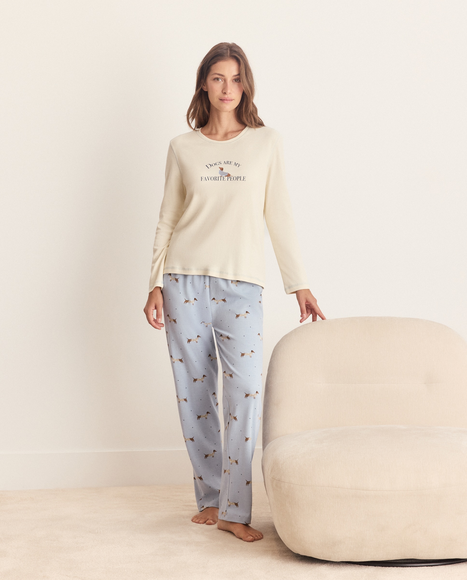 Imagen 0 de Pijama de mujer posicionado Azul