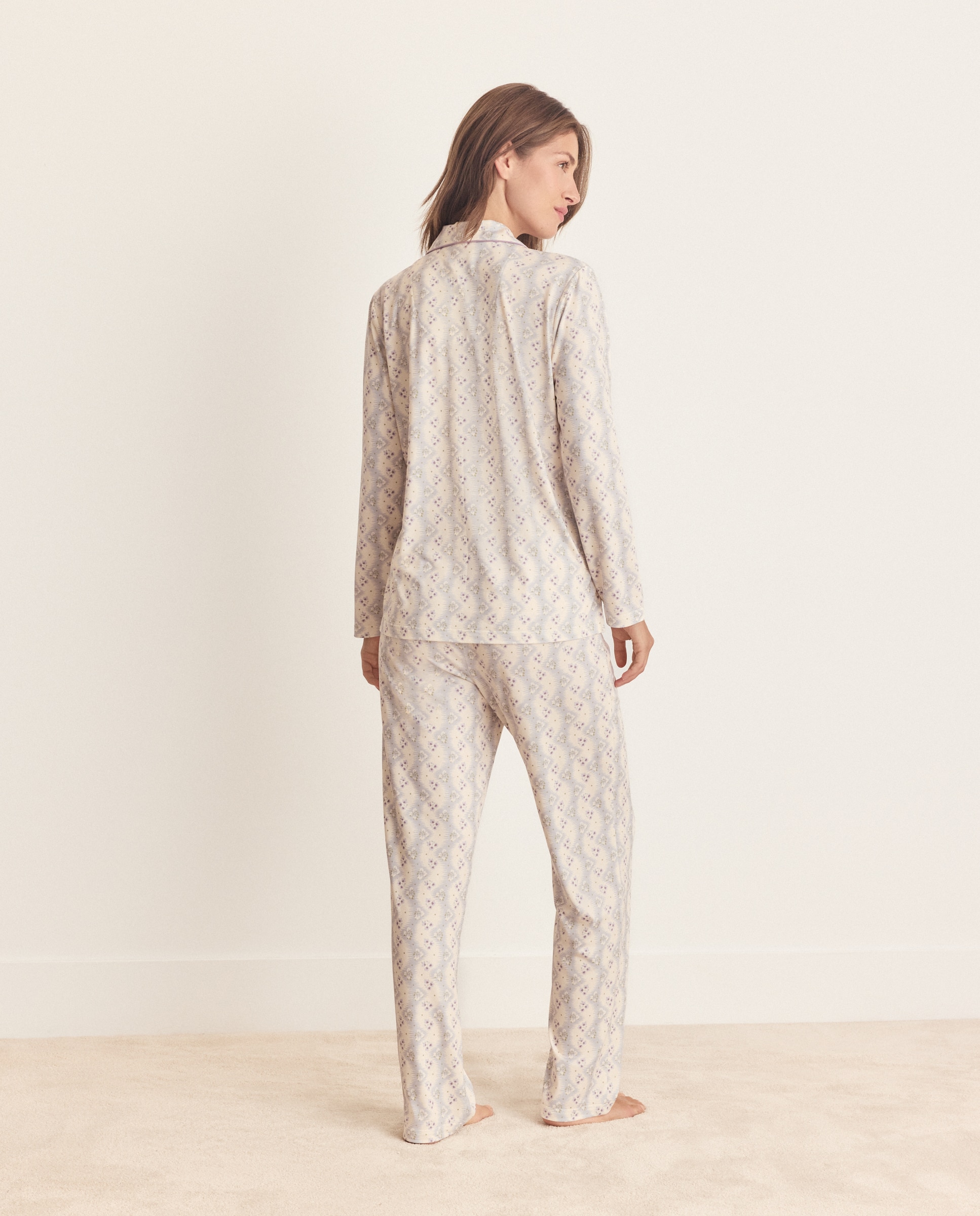 Pijama completo estampado de mujer - Énfasis - Multicolor Multicolor-2