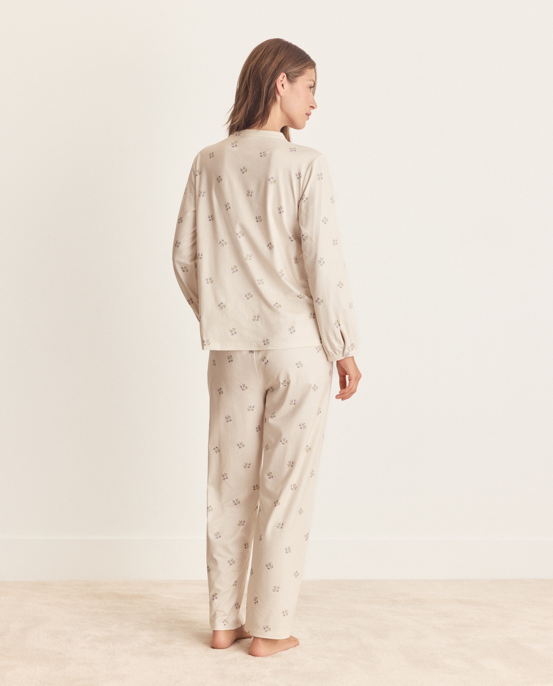 Pijama completo estampado de mujer - Énfasis - Multicolor Multicolor-2