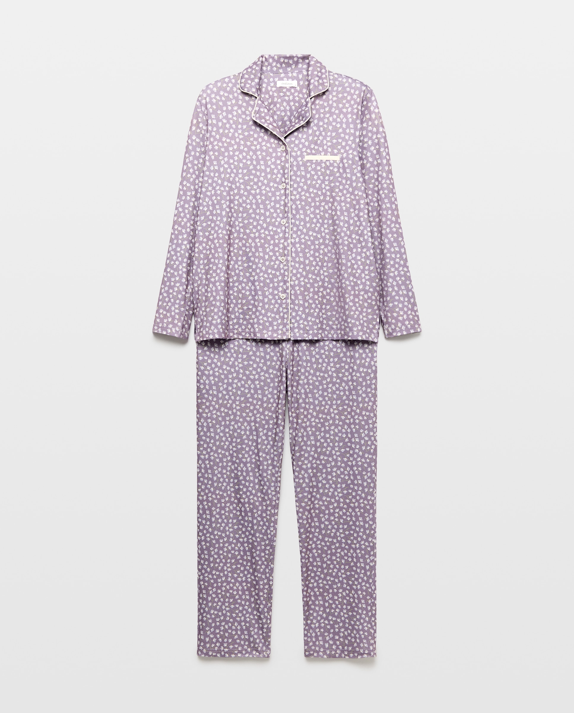Pijama completo estampado de mujer - Énfasis - Multicolor Multicolor-3