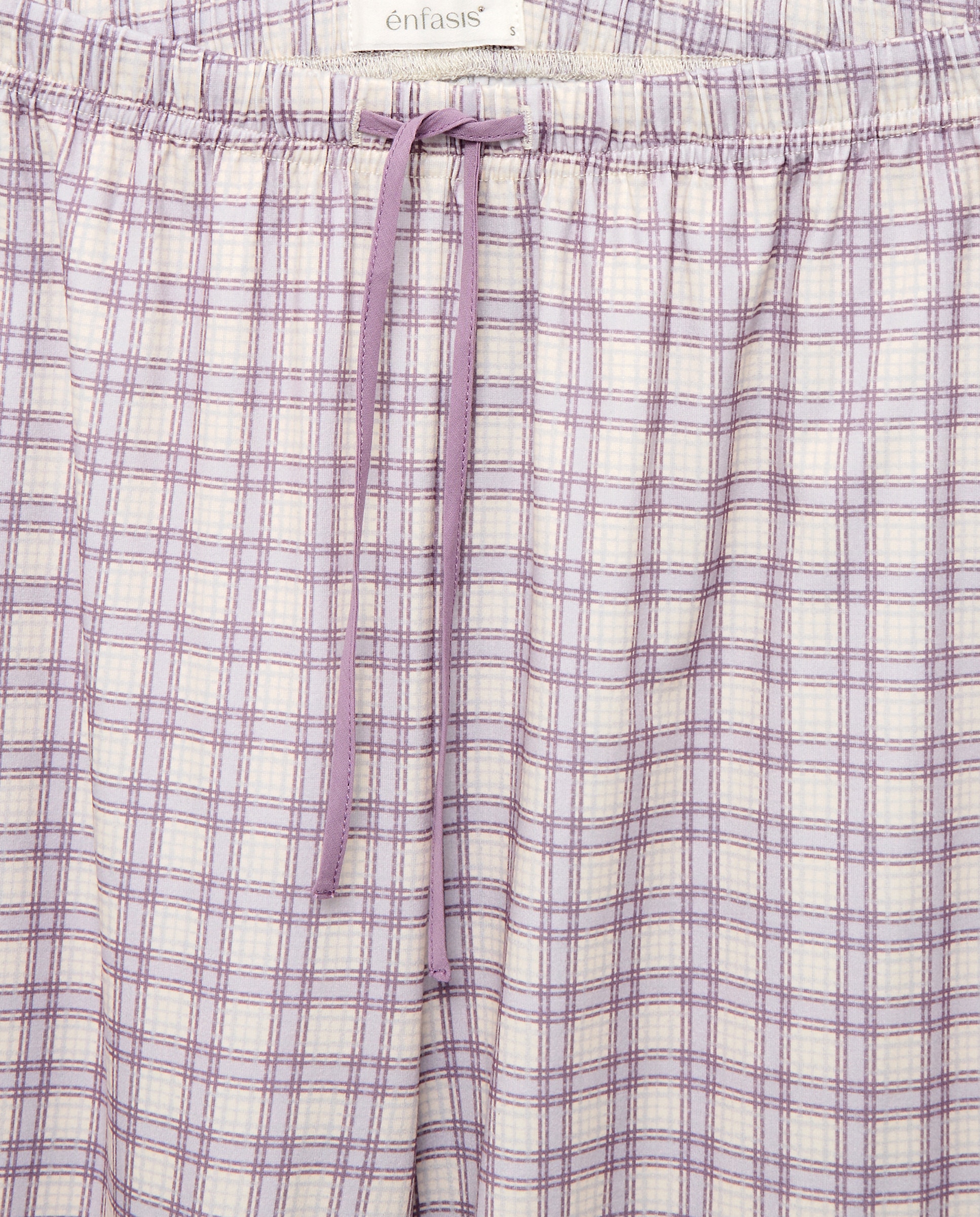 Pijama completo estampado de mujer - Énfasis - Morado Morado-4