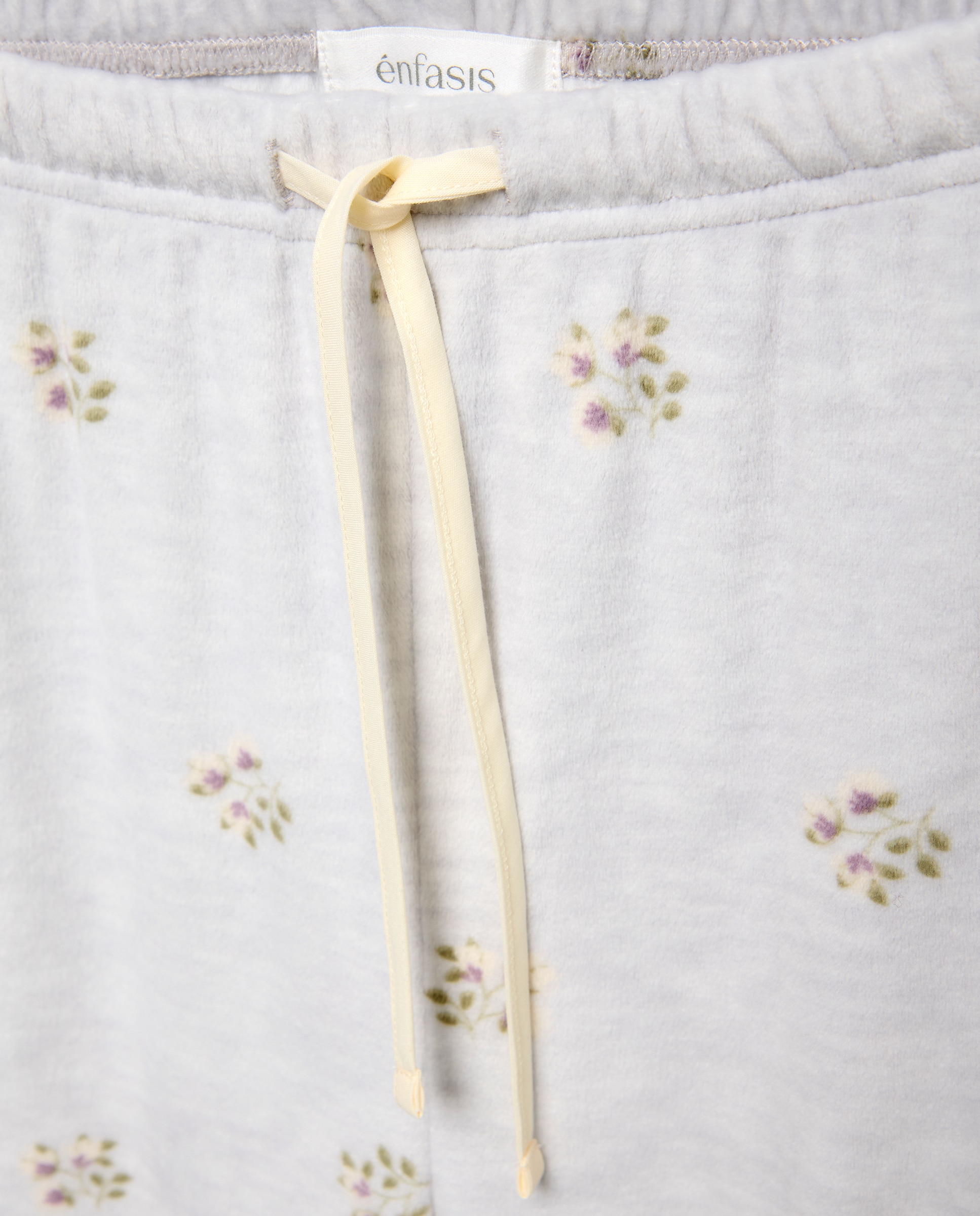 Pijama completo liso de mujer - Énfasis - 820 Gris medio 820 Gris medio-4