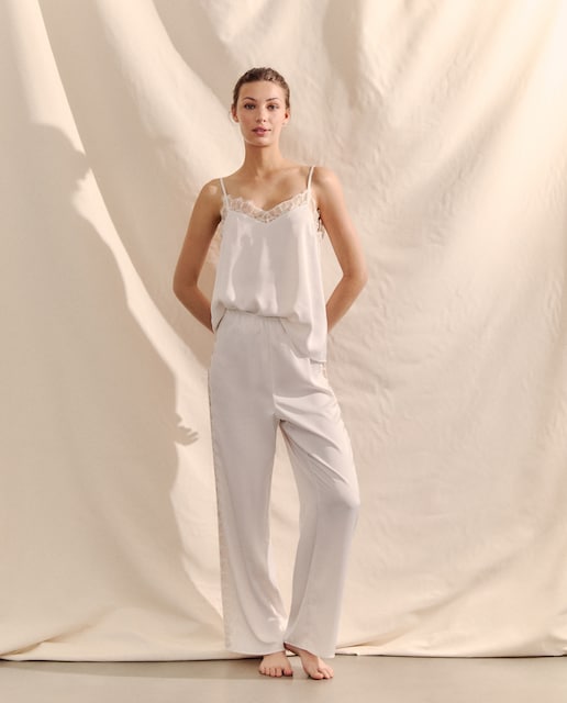 Imagem 0 de Pijama Acetinado com Alças