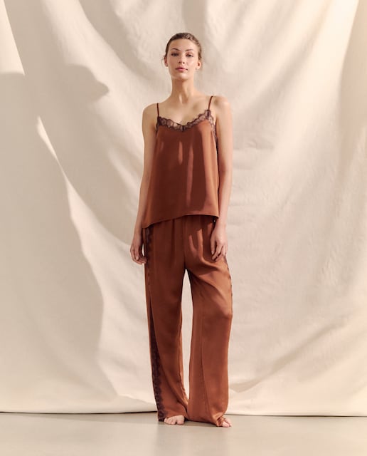 Imagem 0 de Pijama Acetinado com Alças