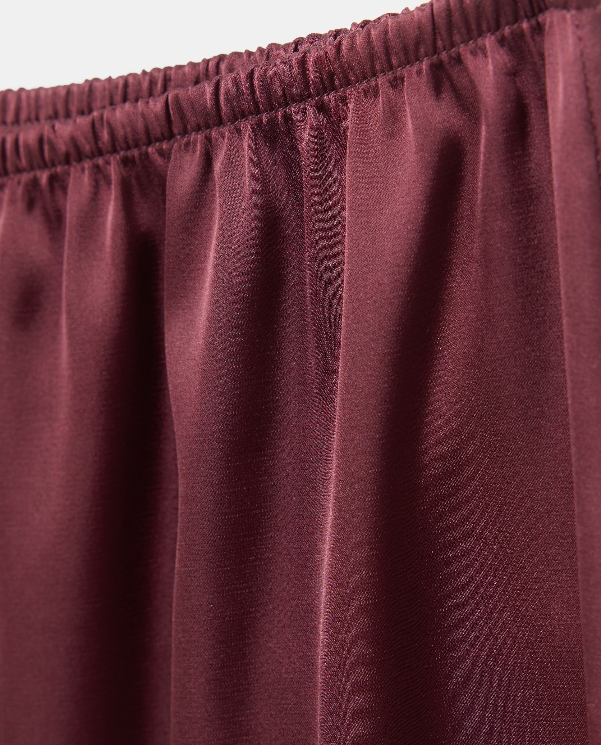 Pijama tirantes de mujer con pantalón largo de satén - Énfasis - Burdeos Burdeos-5