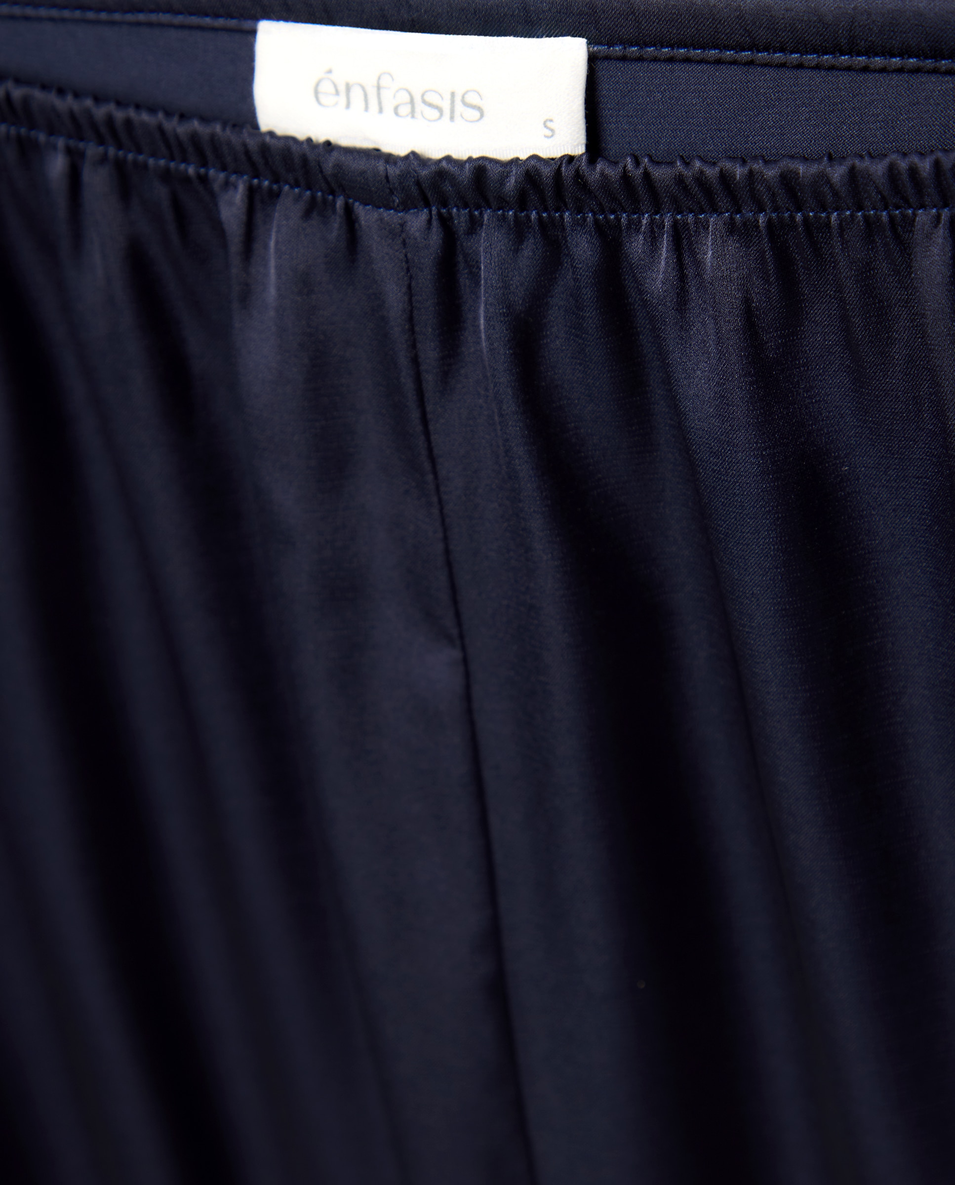 Pijama tirantes de mujer con pantalón largo de satén - Énfasis - 430 Azul oscuro 430 Azul oscuro-4