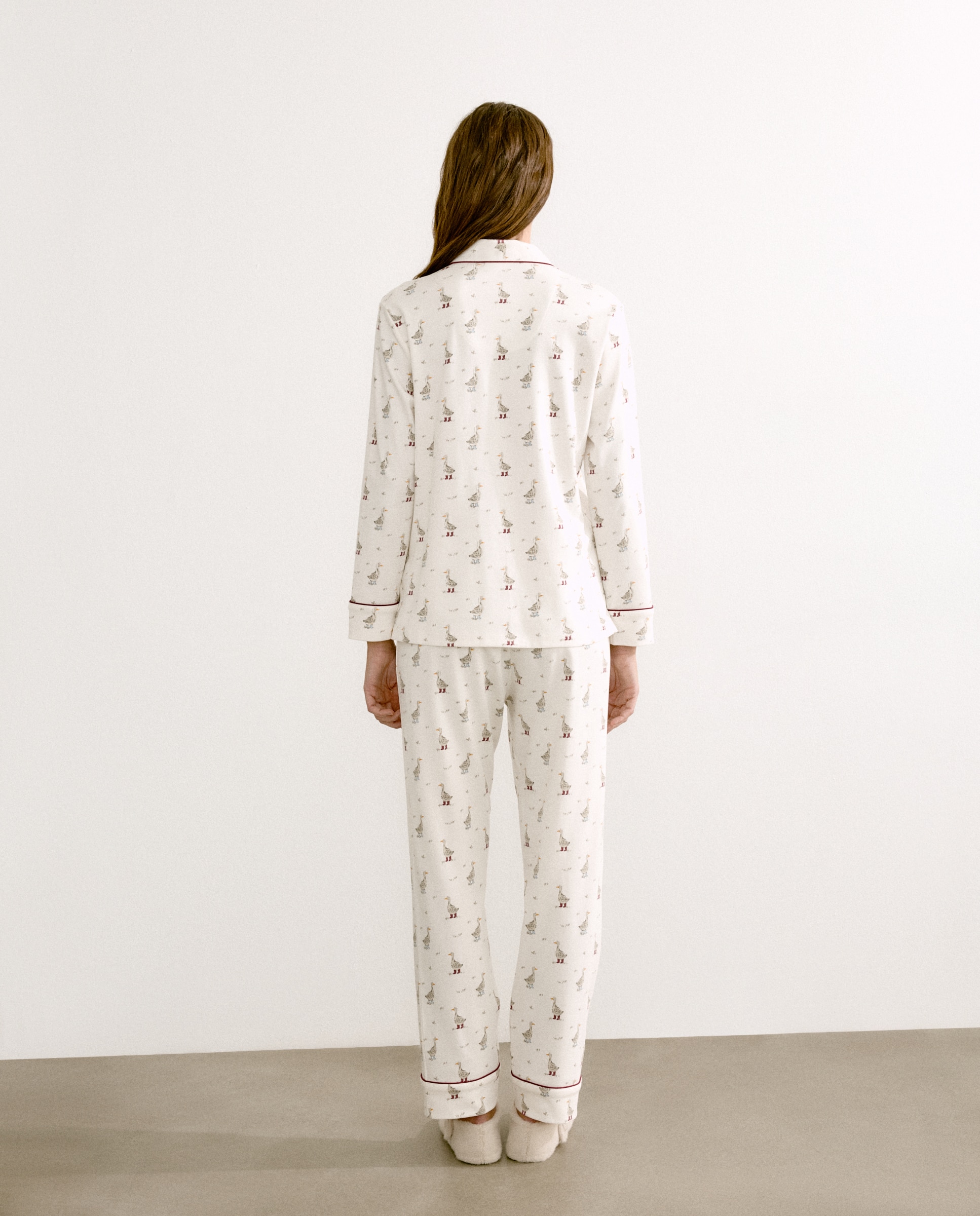 Pijama Camiseiro Branco-2