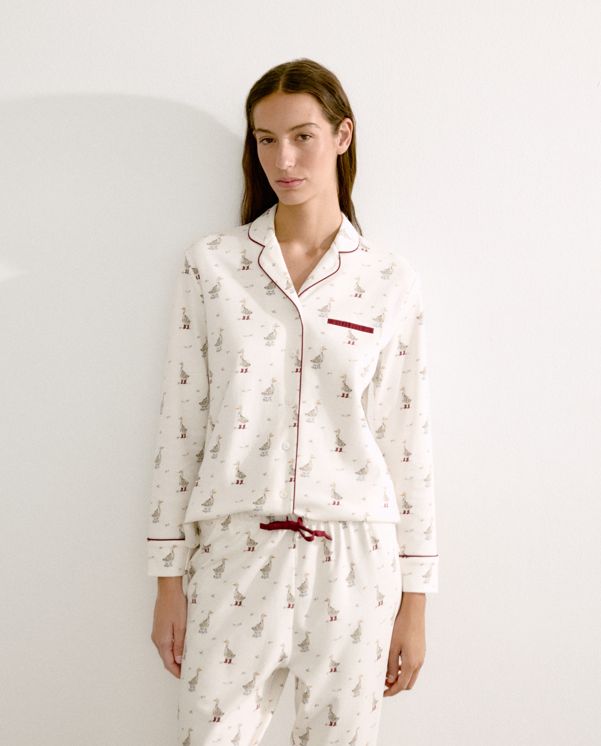 Pijama Camiseiro Branco-3