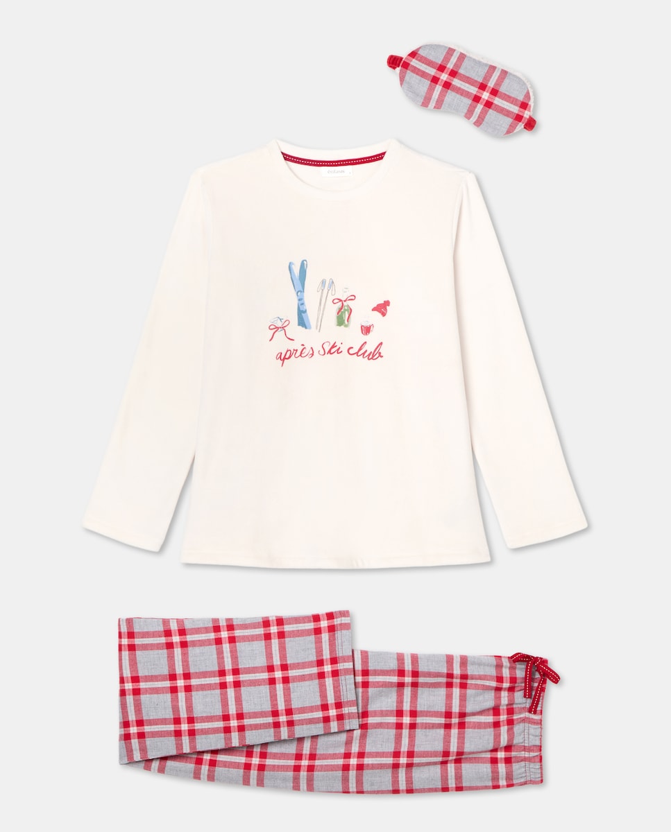 Pijama Completo Let It Snow Vermelho-4