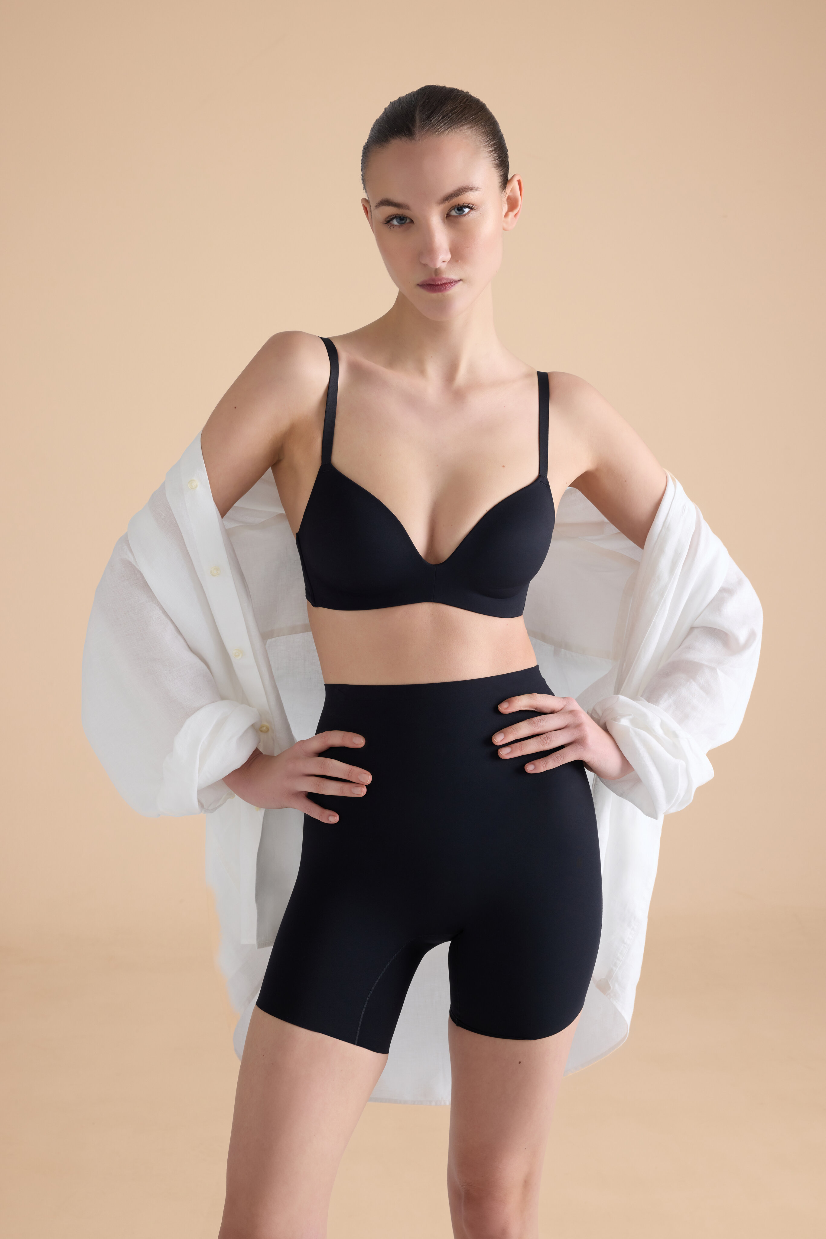 Pantalón de mujer moldeador - Énfasis - Negro Negro-4
