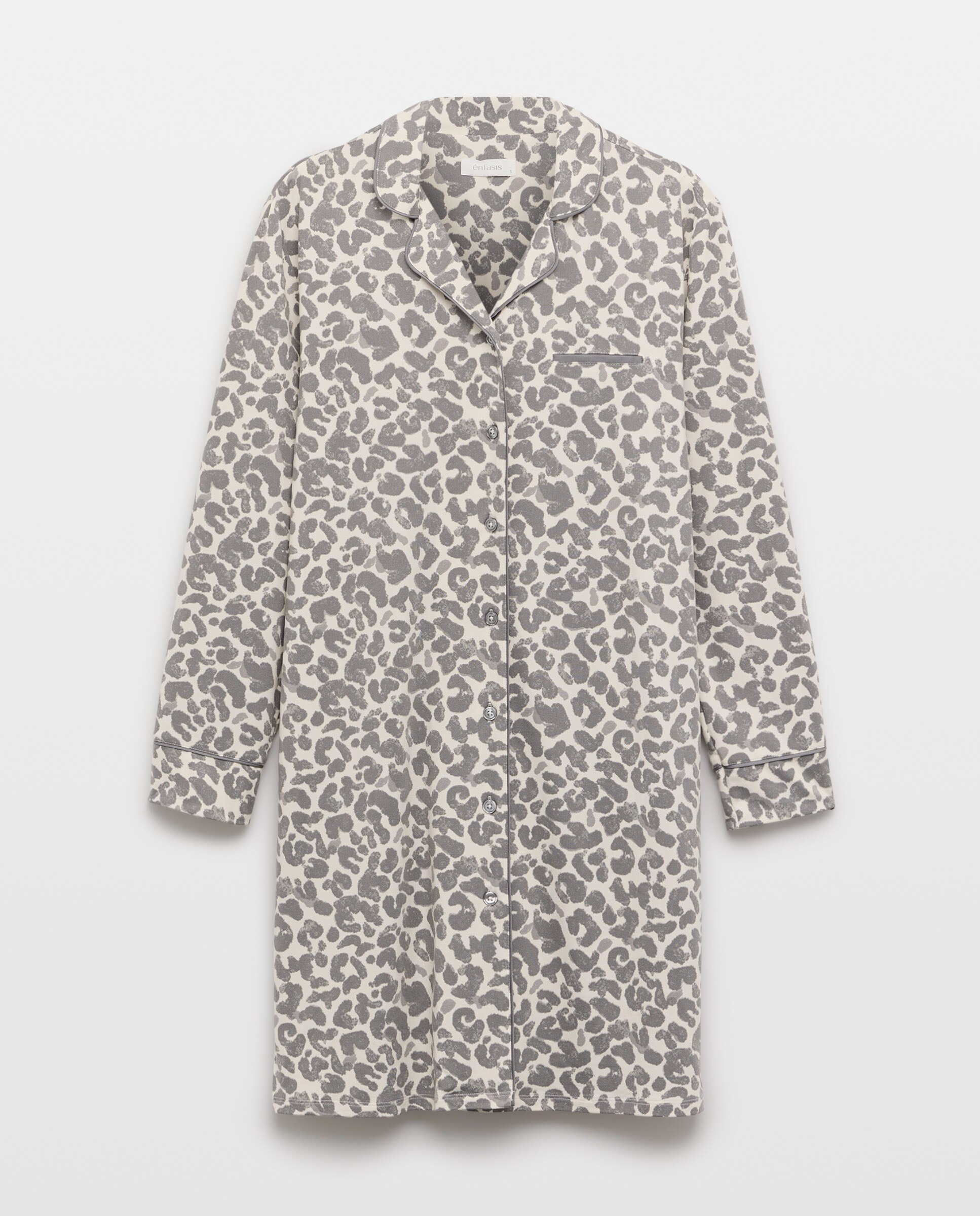Camisola estampada de poliéster de mujer - Énfasis - Blanco Blanco-3