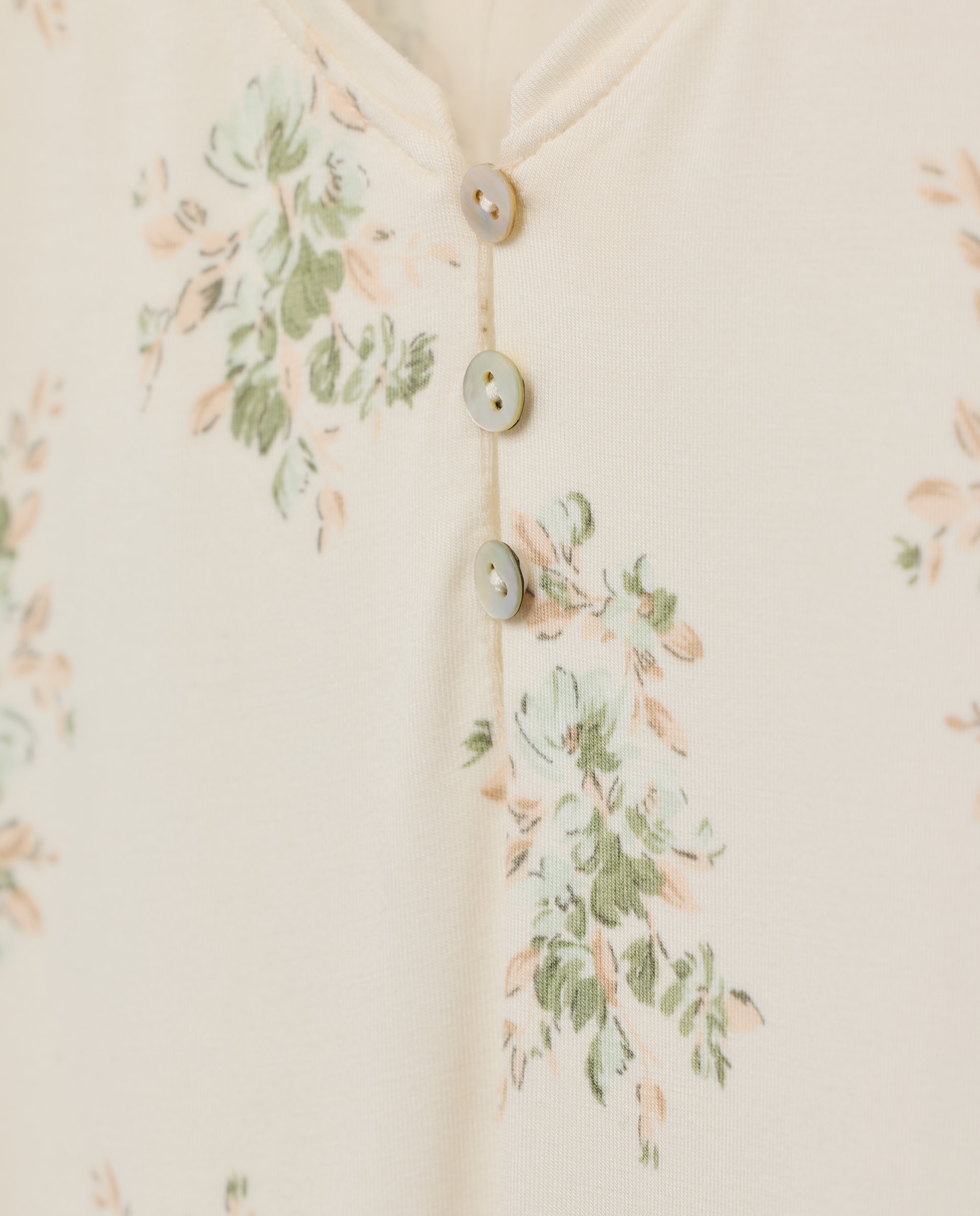 Camisa de Dormir com Estampado de Fantasia Branco-4