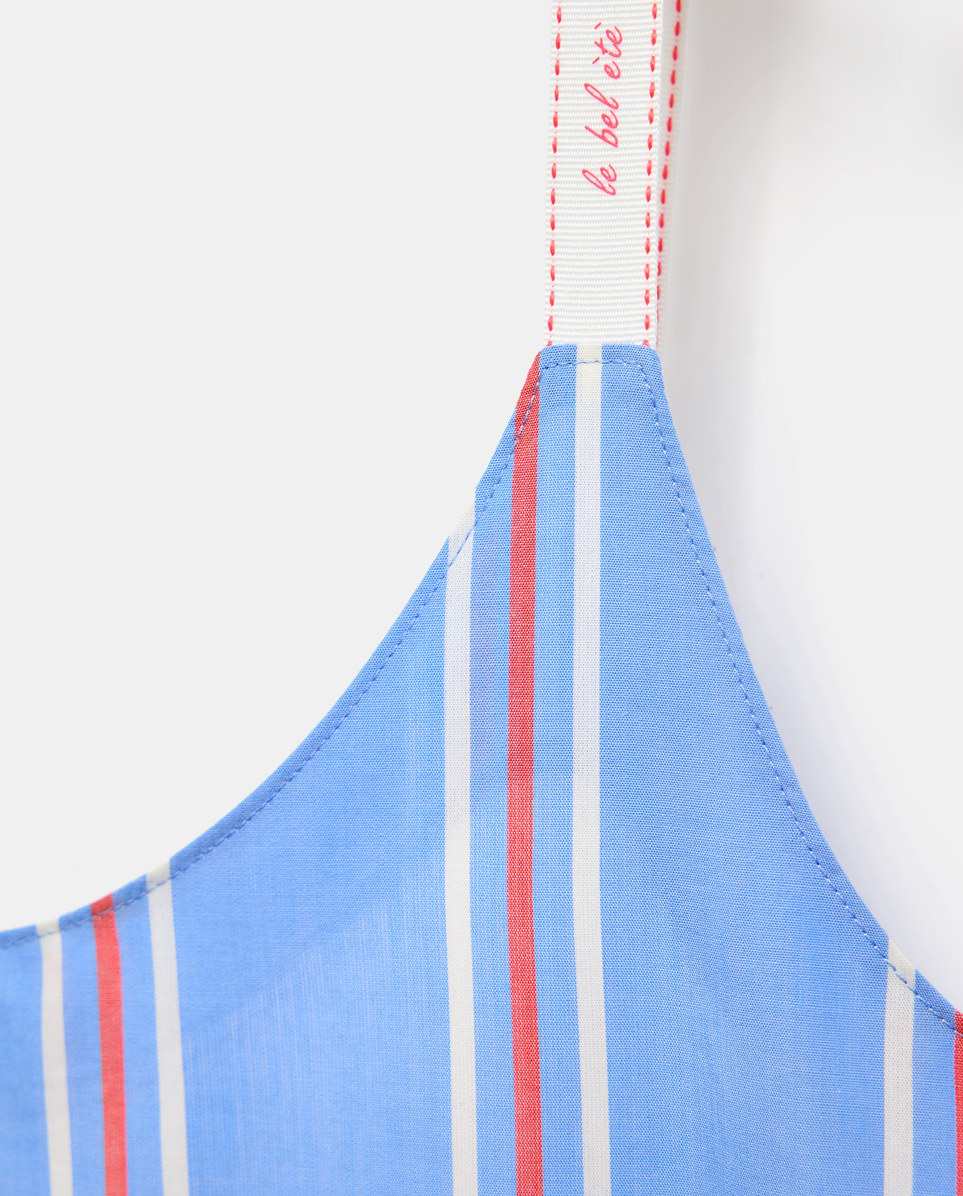 Camisón de tirantes con rayas tejidas - Énfasis - Azul Azul-5