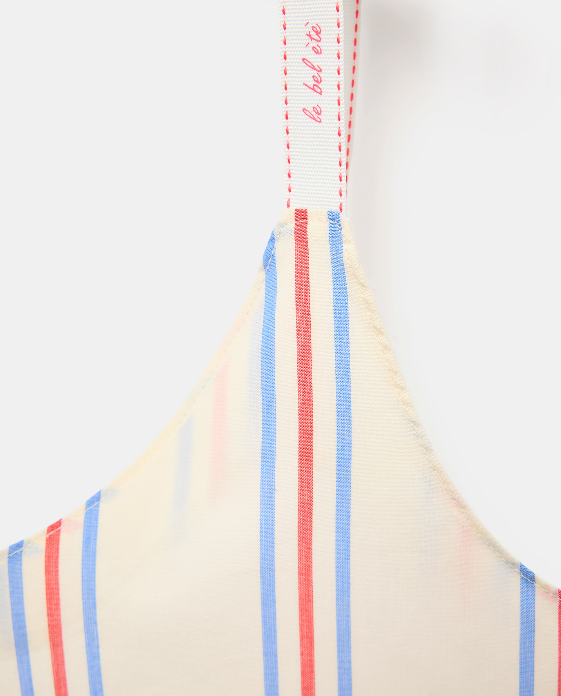 Camisón de tirantes con rayas tejidas - Énfasis - Blanco Blanco-6