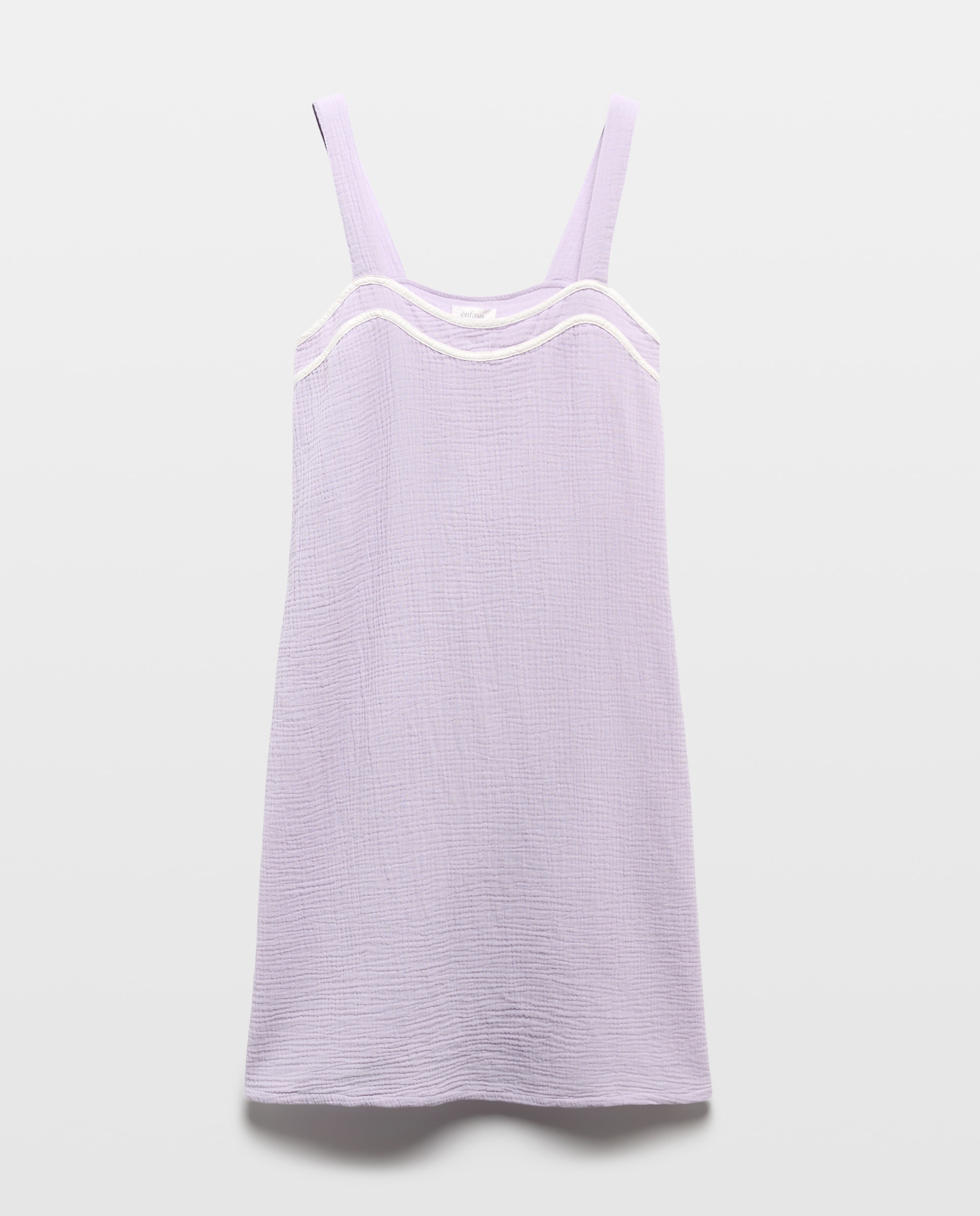 Camisa de Dormir Lisa de Alças 282 Malva-4