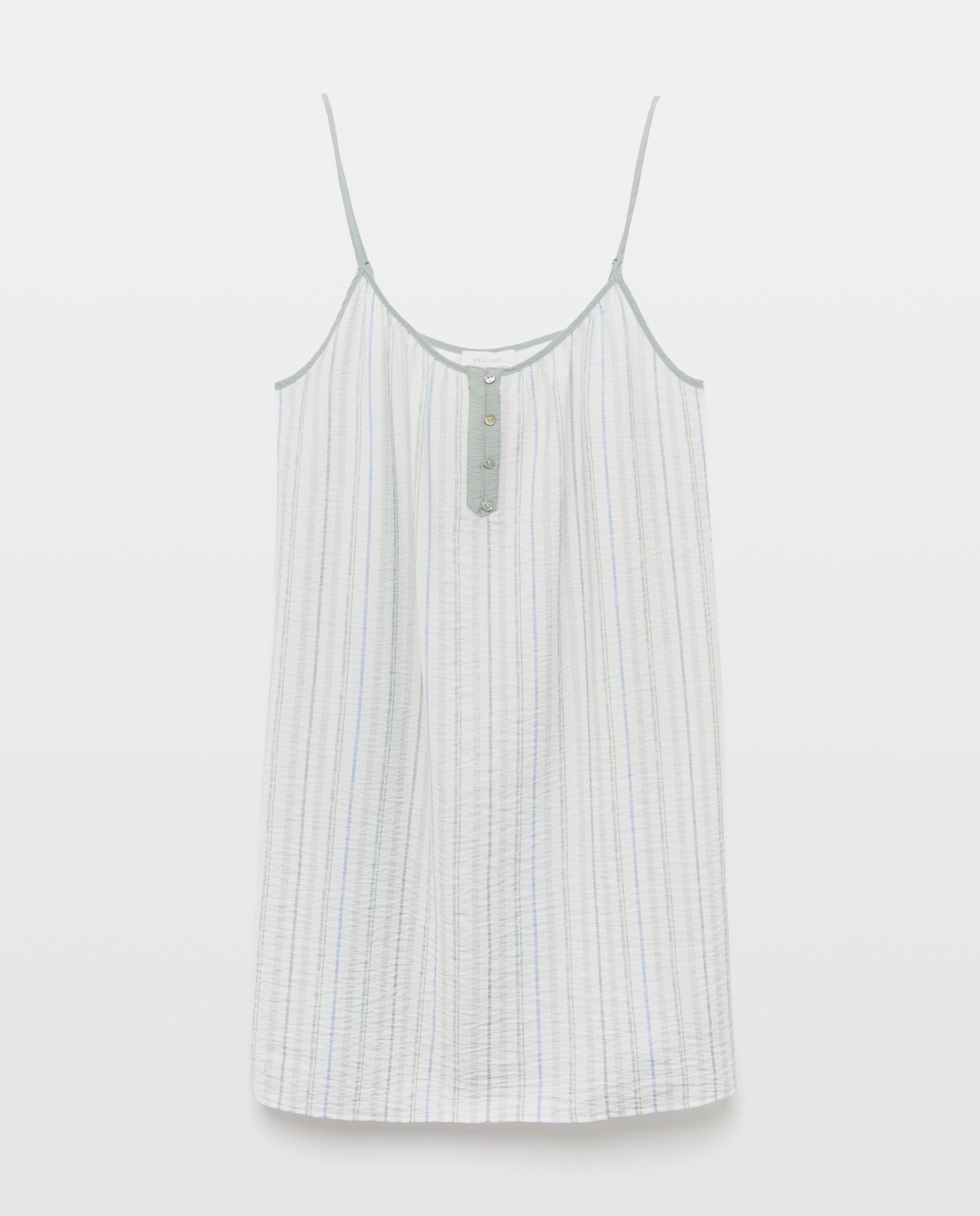 Camisón tirantes - Énfasis - Verde Verde-3