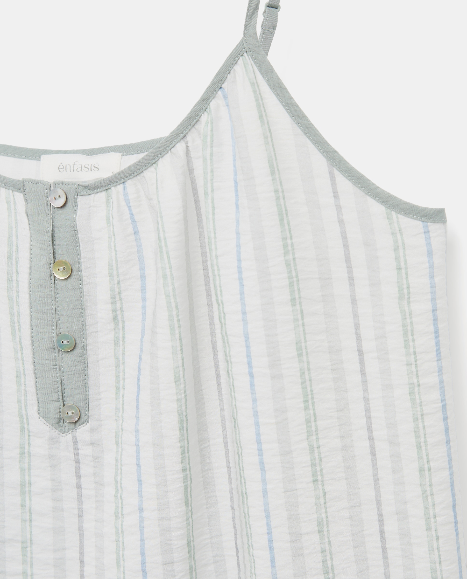 Camisón tirantes - Énfasis - Verde Verde-4
