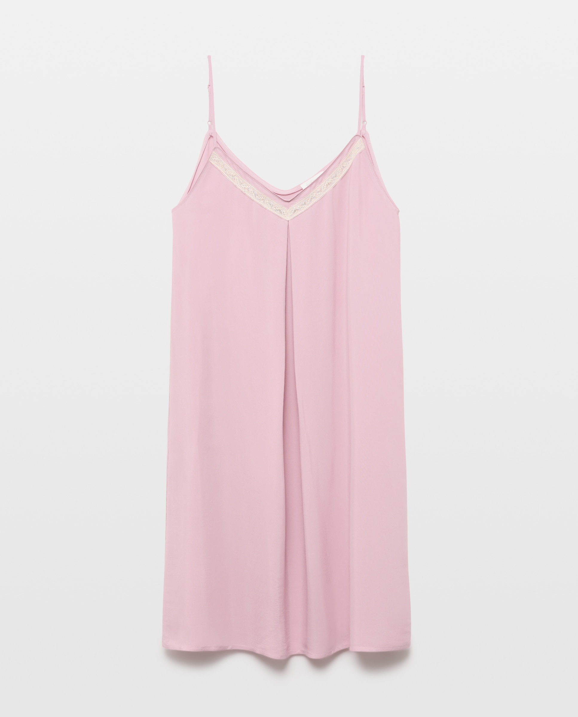 Camisa de Dormir Lisa de Alças 200 Rosa-3