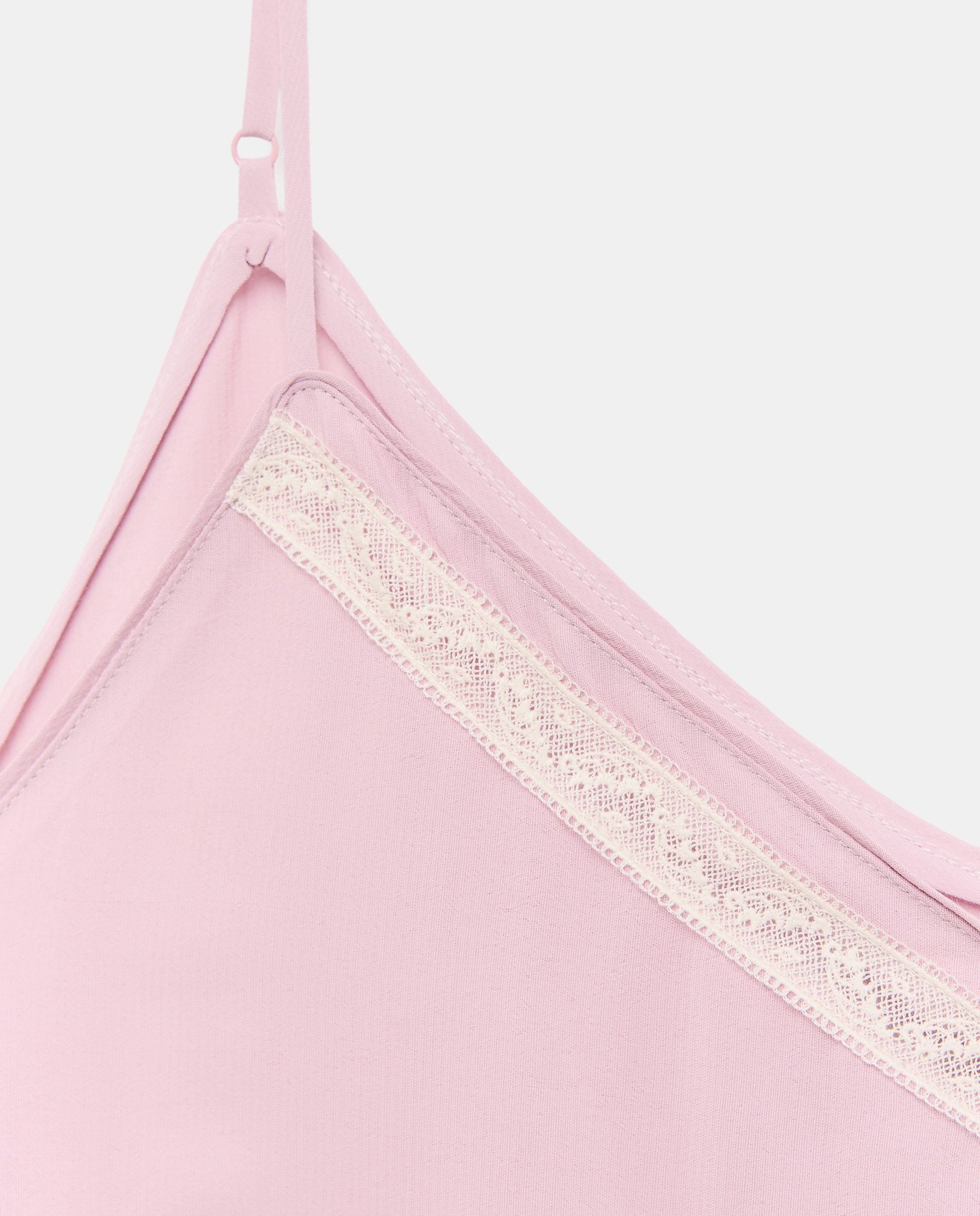 Camisa de Dormir Lisa de Alças 200 Rosa-4