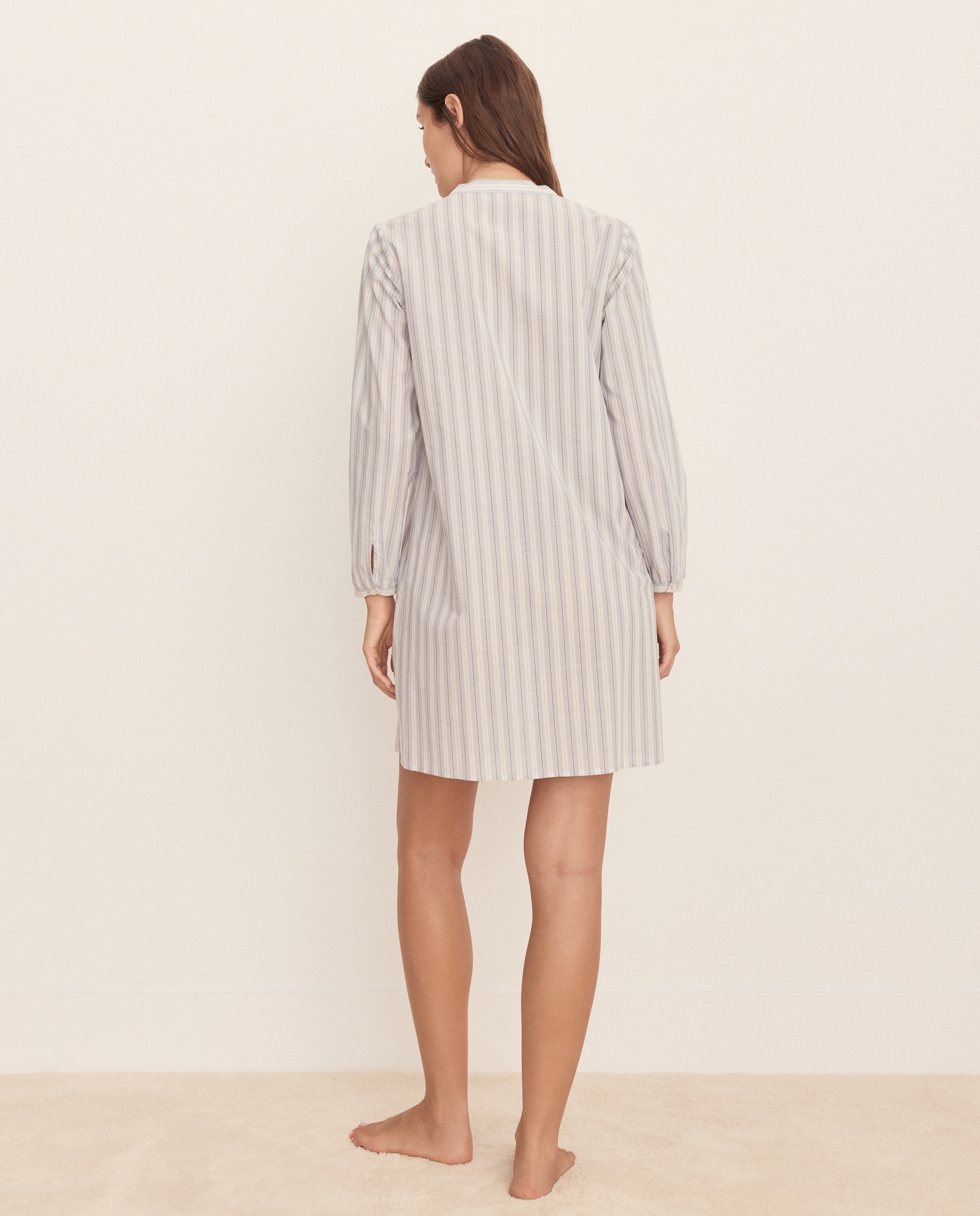 Camisón de mujer de rayas - Énfasis - Azul Azul-2