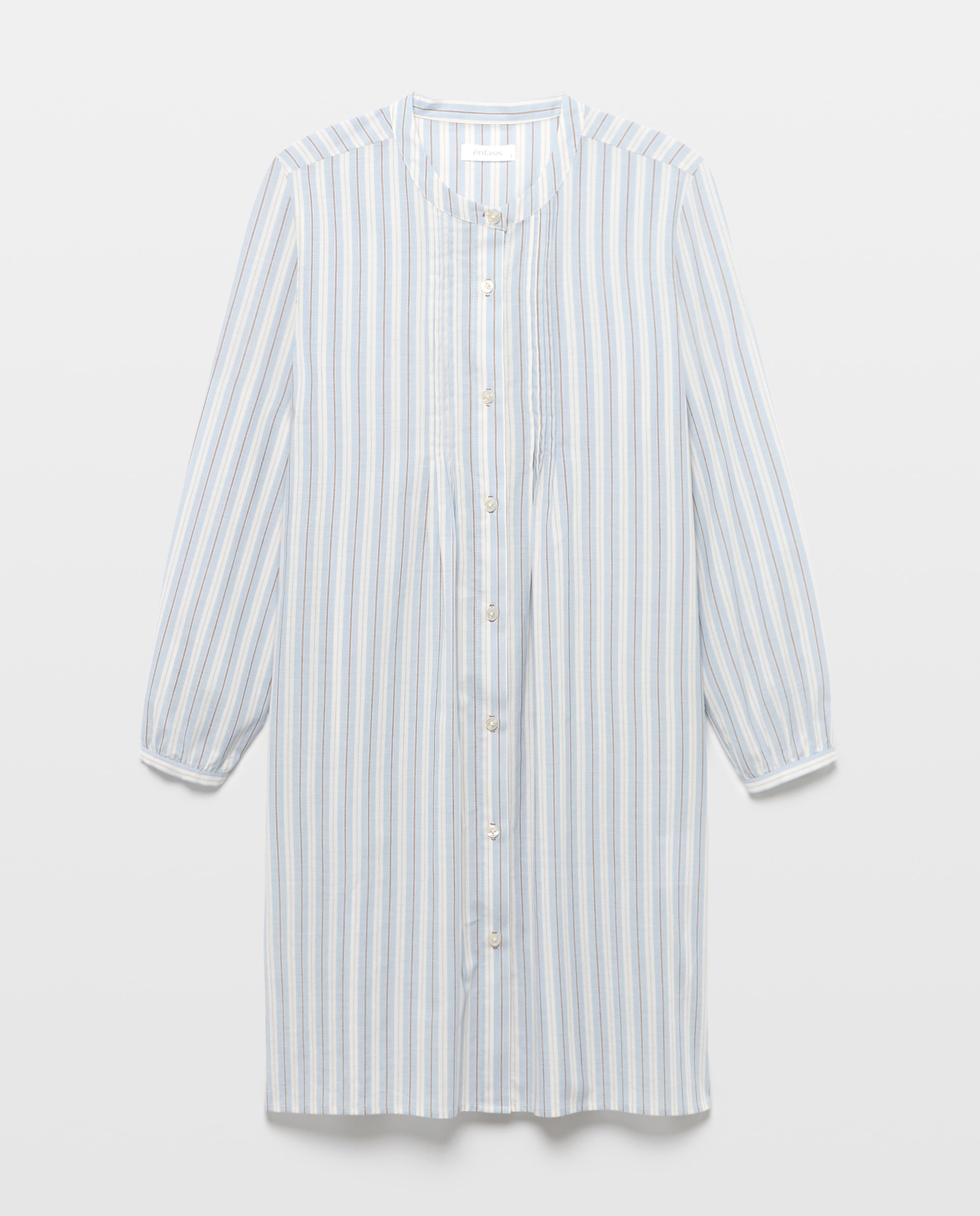Camisón de mujer de rayas - Énfasis - Azul Azul-3