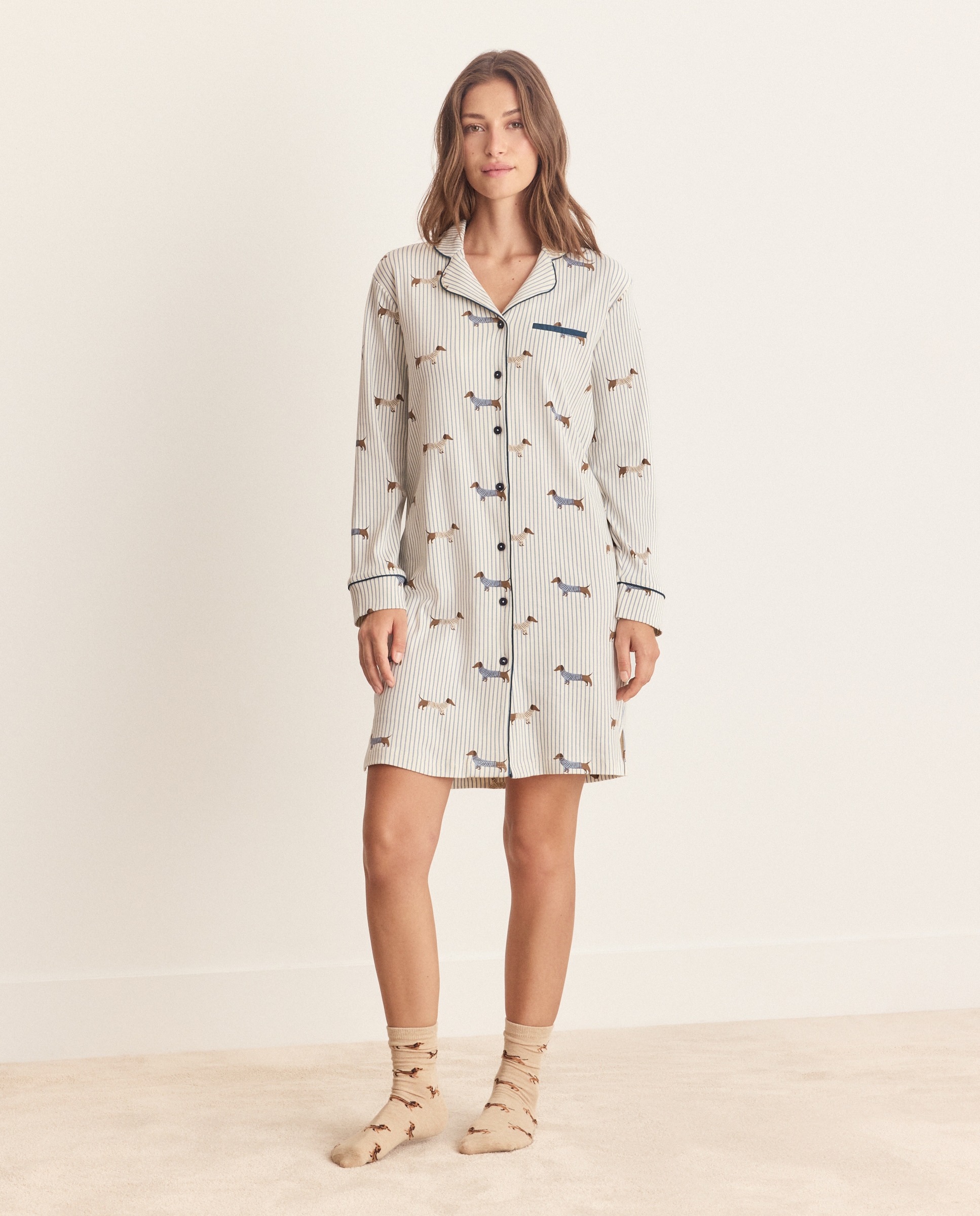 Camisón de mujer - Énfasis - Azul Azul-3